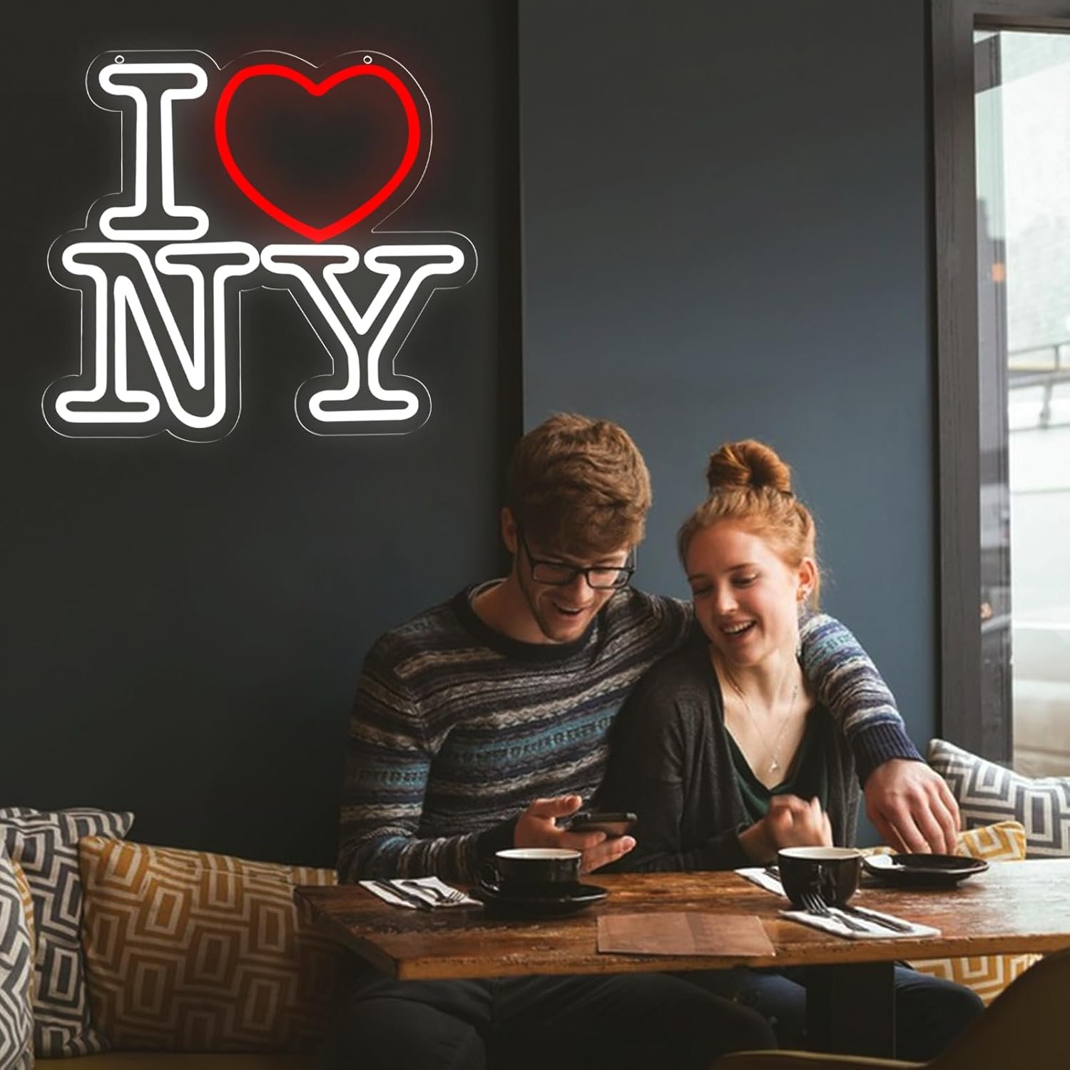 wholesale love ny neon signs for wall decor，led neon light for bedroom office party，christmas gift factory & supplier oem