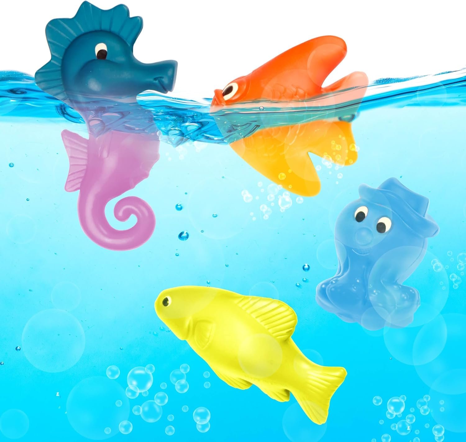 wholesale b. toys - little fisher's kit magnetic fishing playset - 2 rods & 8 color-changing sea animals for pool, tub play - educational toddler toys for hand-eye coordination - ages 3+ factory & supplier oem