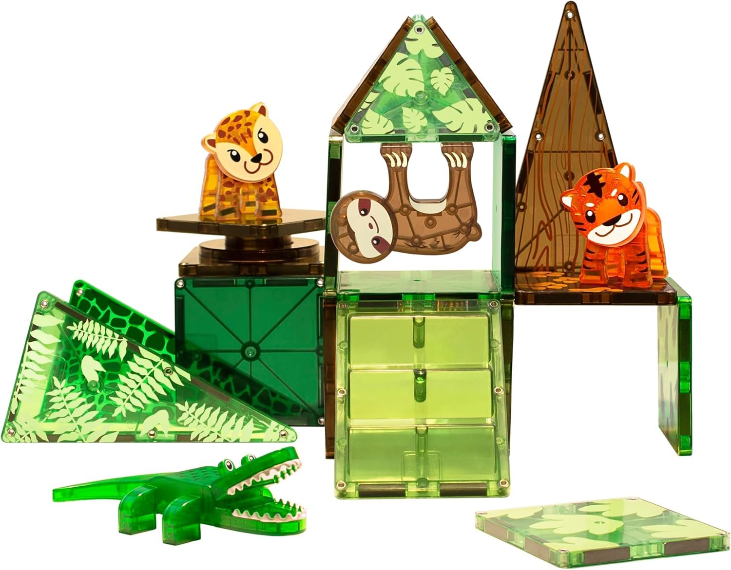 wholesale magna-tiles jungle animals 25-piece magnetic construction set, the original magnetic building brand factory & supplier oem