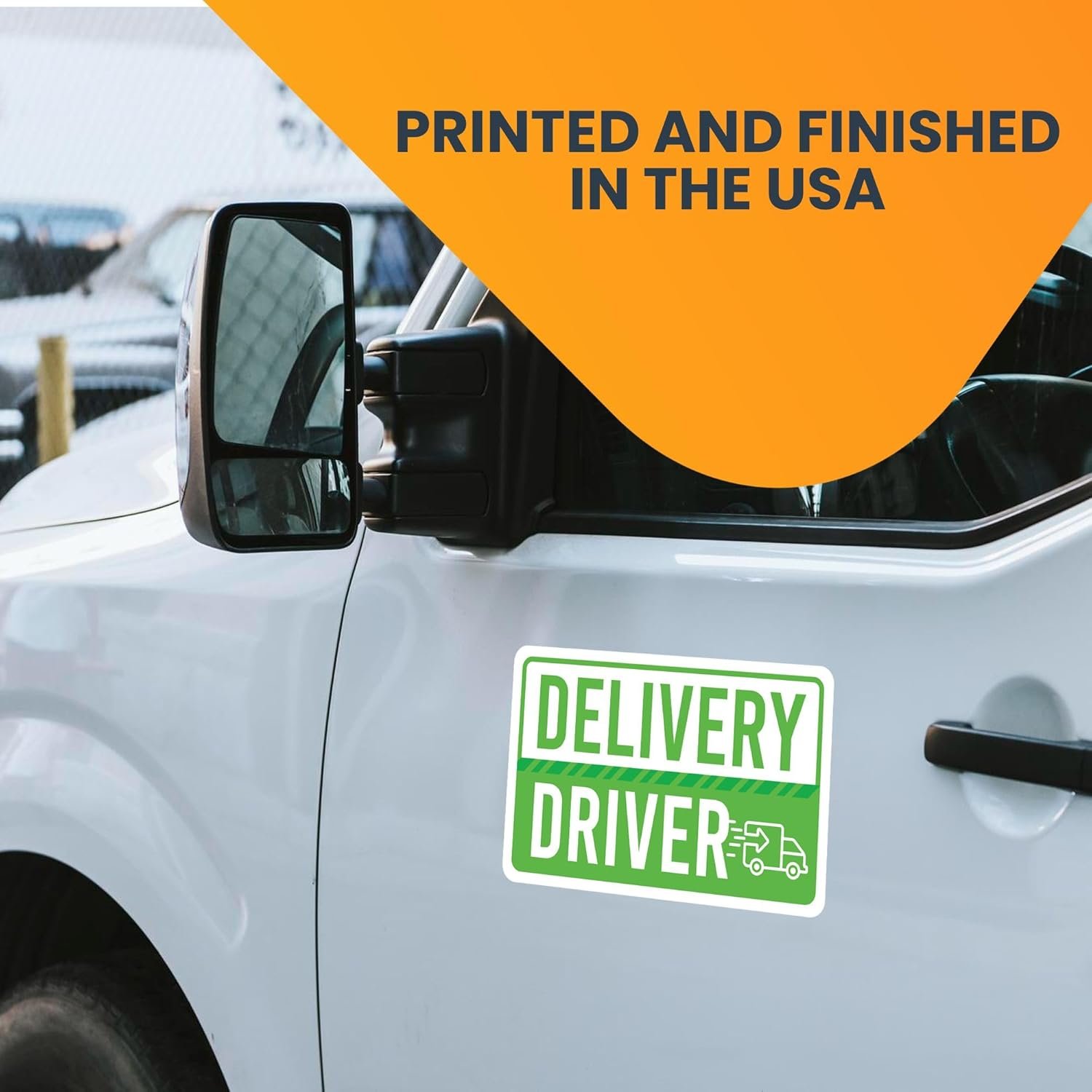 wholesale magnet me up green delivery driver frequent stops magnet decal, 5x8 inch, automotive magnet for car, truck, suv, vehicle safety sign for amazon flex delivery driver and food delivery, crafted in usa factory & supplier oem