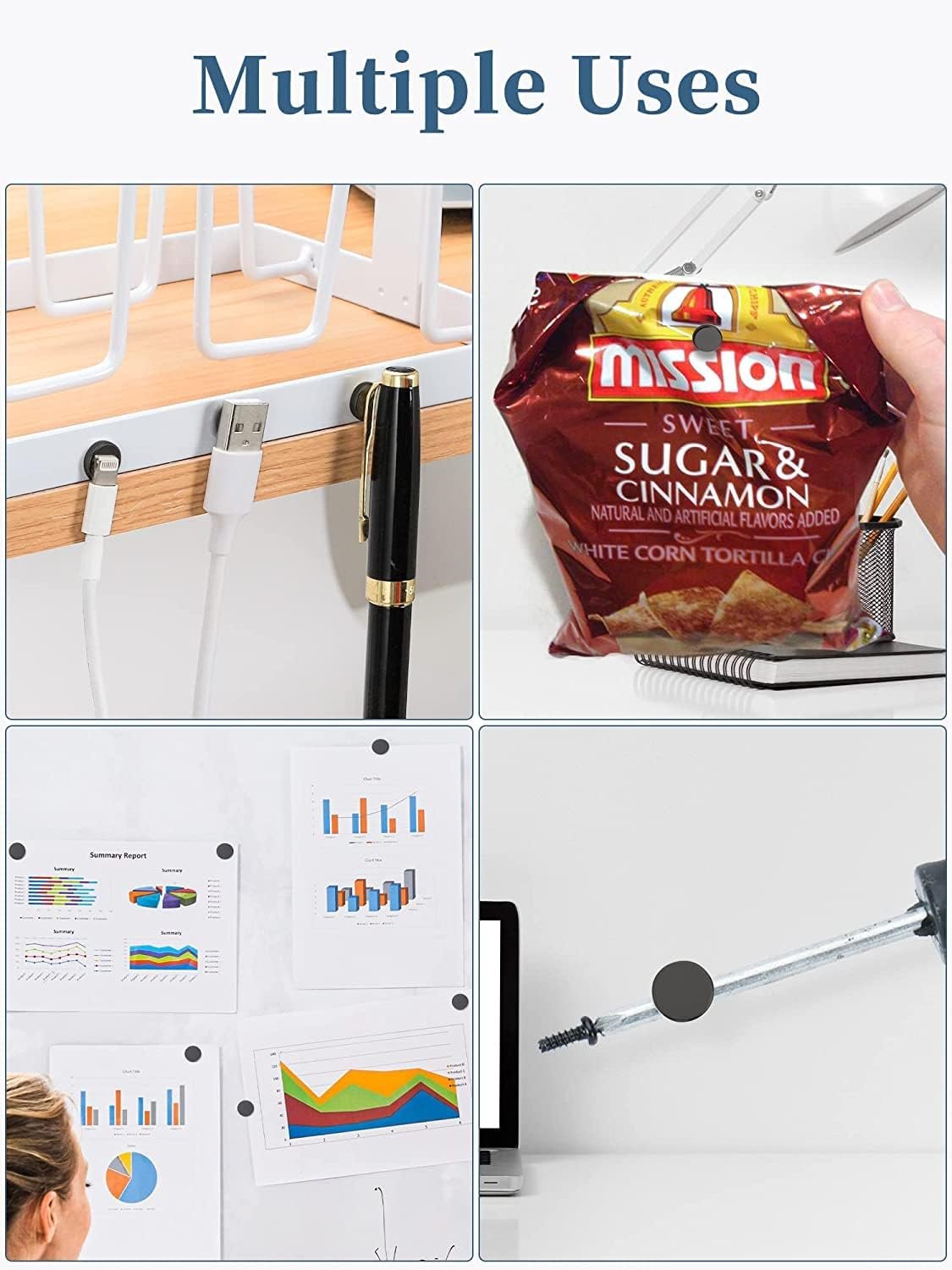 wholesale premium 30 pcs black small magnets | 10x2.6 mm round brushed refrigerator magnets for kitchen | mini rare earth decorative magnets for crafts, notes & office whiteboard factory & supplier oem