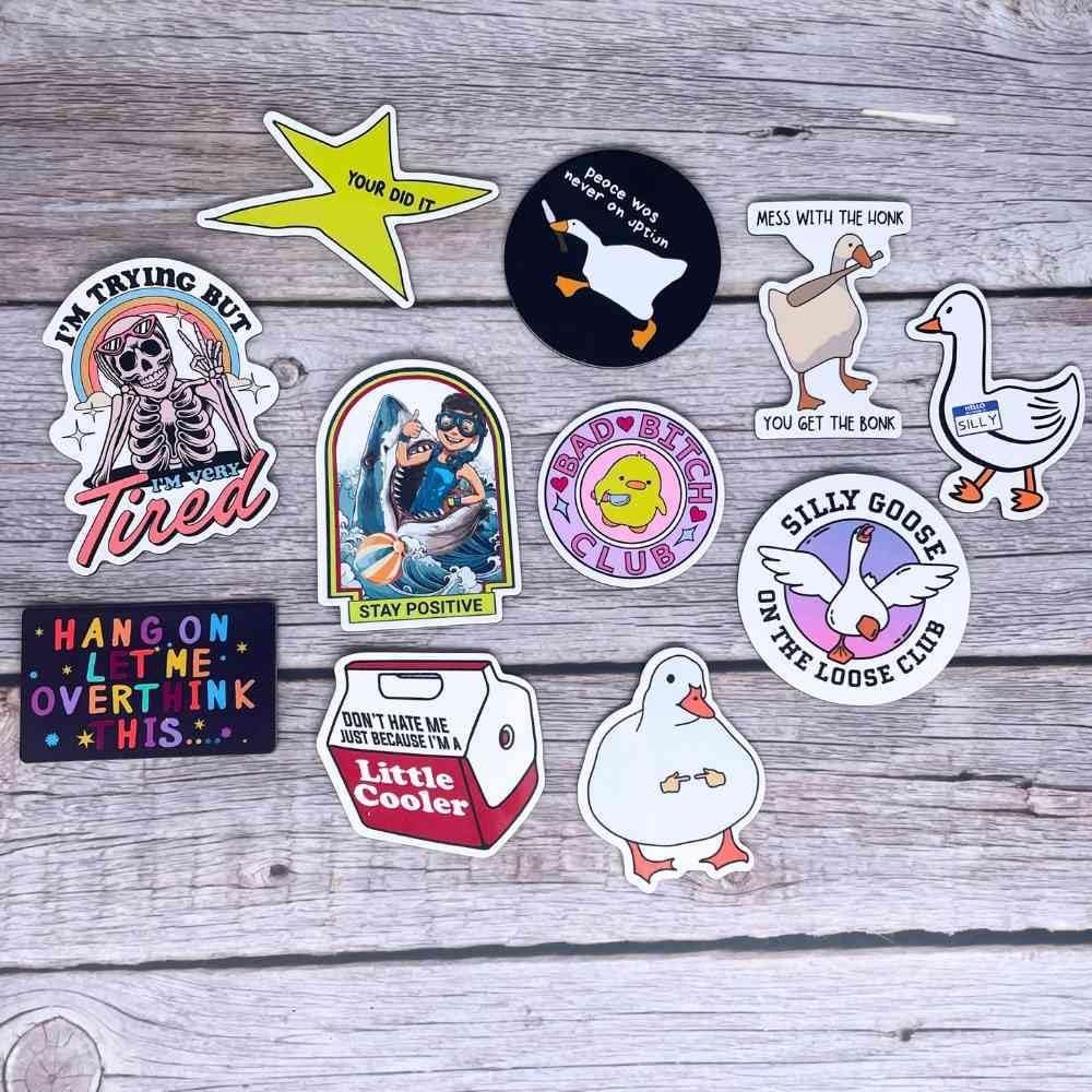 wholesale 12pc funny magnets | meme refrigerator magnet on fridge car locker magnetic cute fun cool sarcastic anime decorative weird silly goose little cooler joke gifts for adults students office work factory & supplier oem