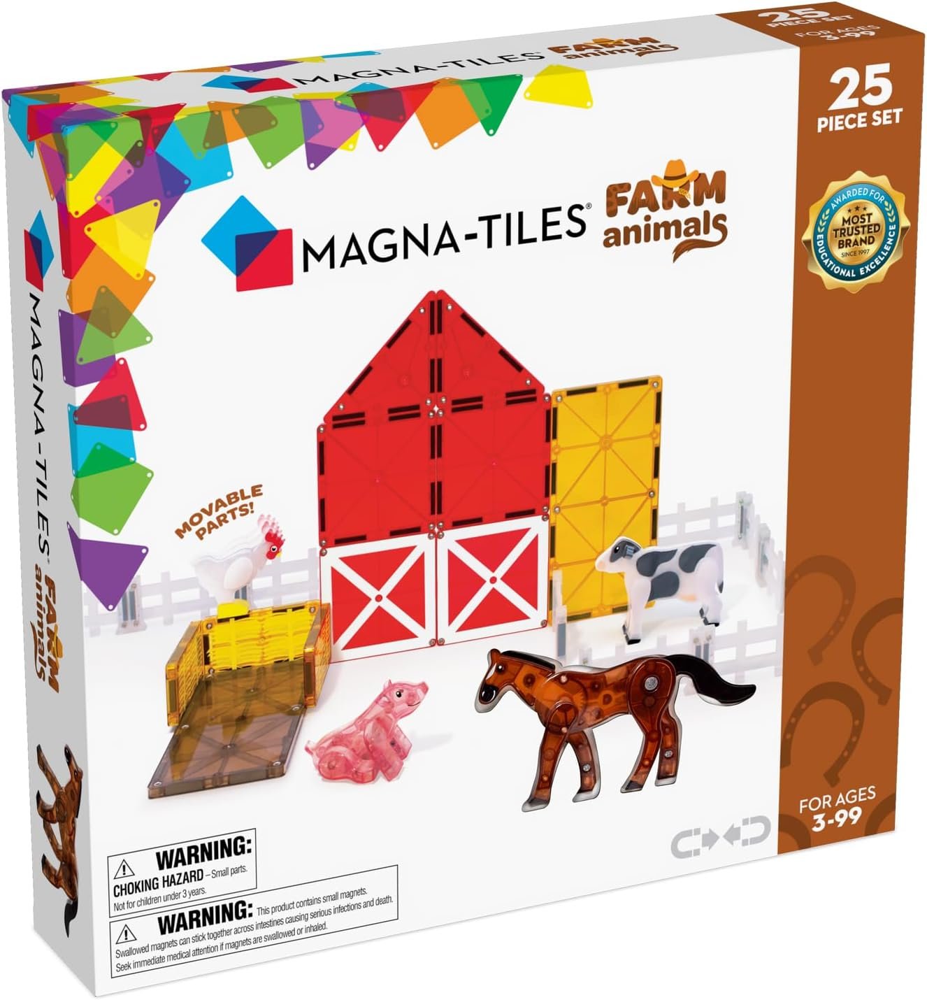 wholesale magna-tiles farm animals 25-piece magnetic construction set, the original magnetic building brand factory & supplier oem