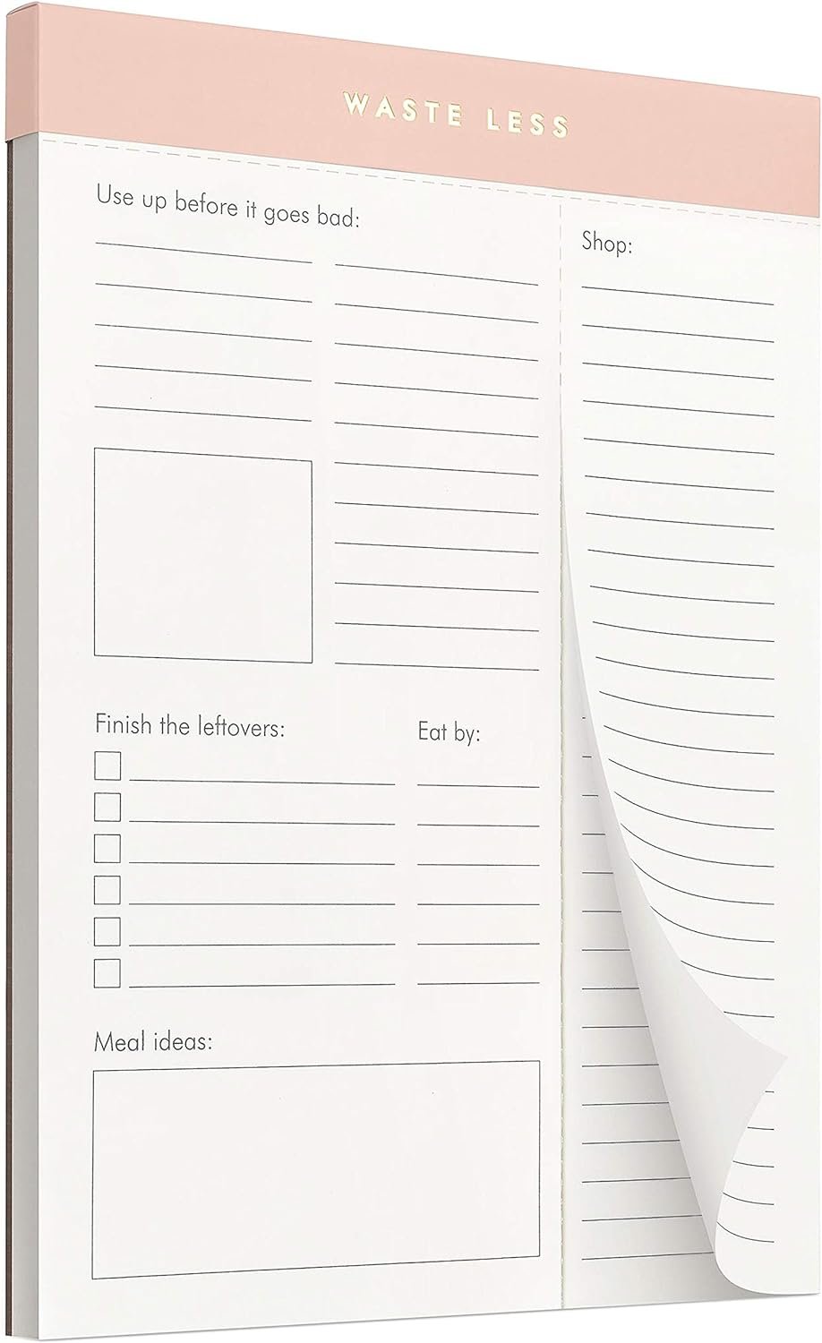 wholesale waste less - track perishables and reduce food waste, magnetic meal planner pad and grocery list, 52 tear-off pages, 8 x 6 inches factory & supplier oem