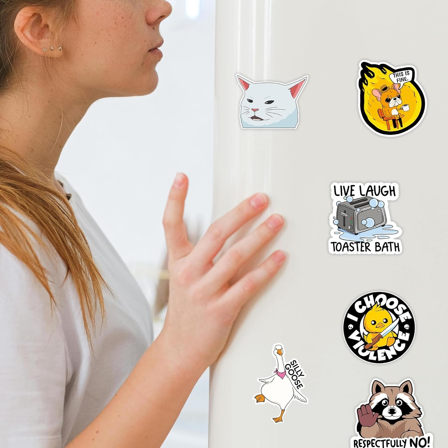wholesale 16pc funny fridge magnets for adults, snarky sarcastic cute weird magnets for gaming kitchen home decor bumper school locker work accessories factory & supplier oem