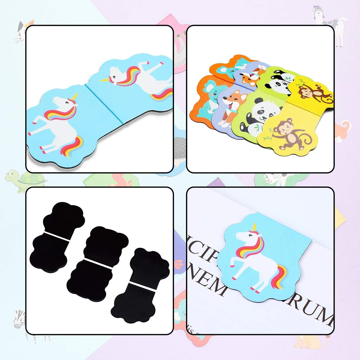 wholesale 60 pieces magnetic bookmarks cute animal magnet page markers cartoon page clips bookmark for kids student office reading stationery rewards supplies factory & supplier oem