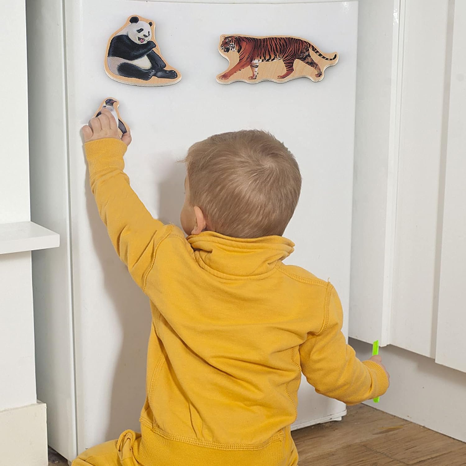 wholesale refrigerator magnets for kids - zoo animal fridge magnets for toddlers - wooden magnetic toys for baby kids' developmental learning factory & supplier oem