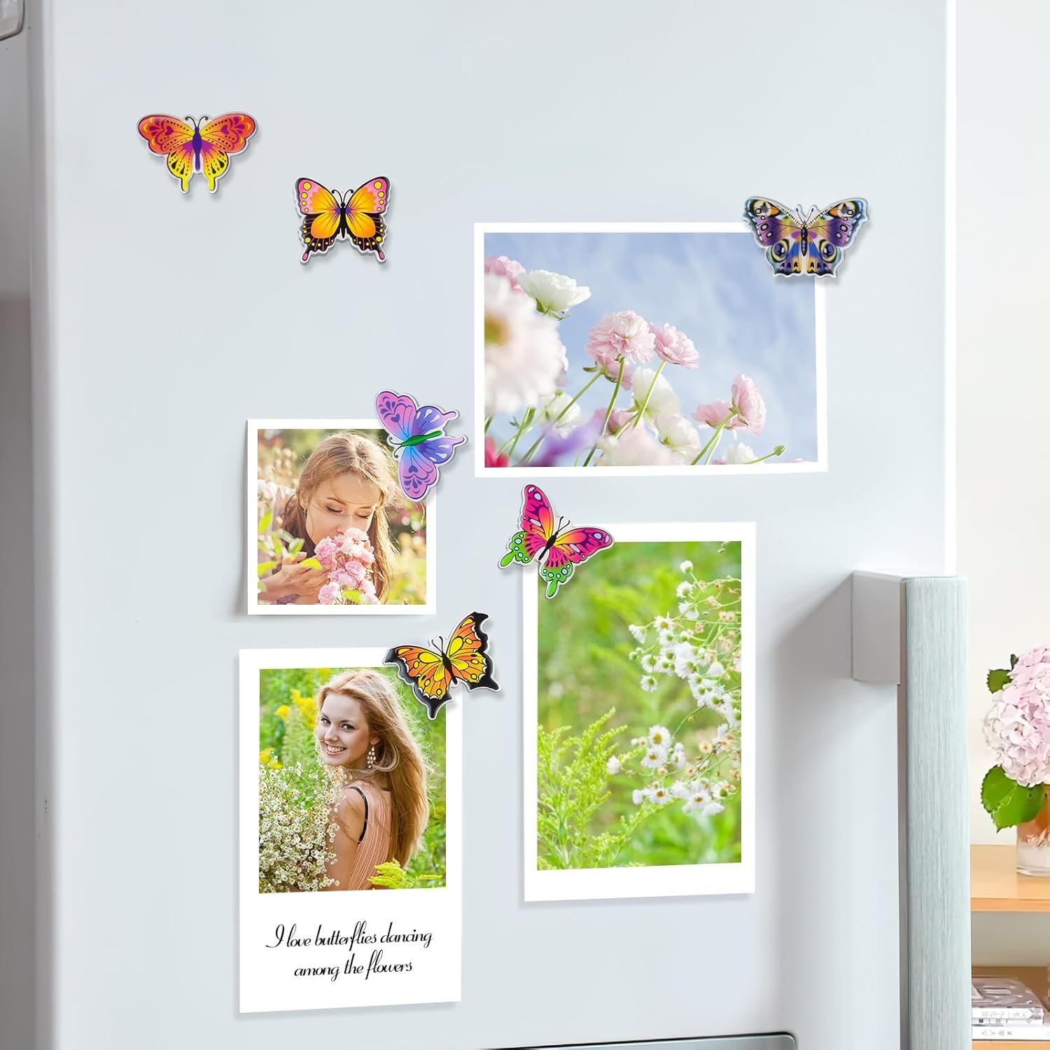 wholesale morcart butterfly magnets for fridge, cute animal magnets for refrigerator kitchen office classroom lockers teacher students whiteboards 6pcs factory & supplier oem