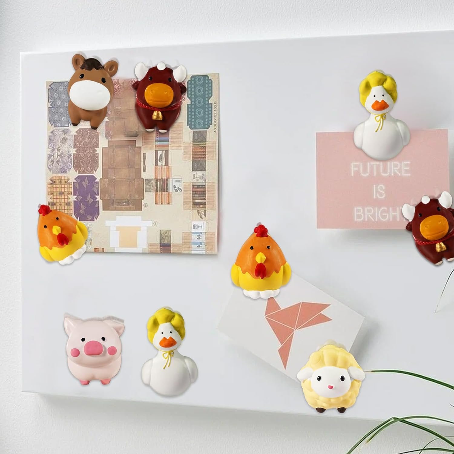 wholesale animals fridge magnets for toddlers refrigerator magnets for whiteboard cabinet locker set of 6 cute resin animals decorative magnets for classroom kitchen office cabinets and dishwasher factory & supplier oem