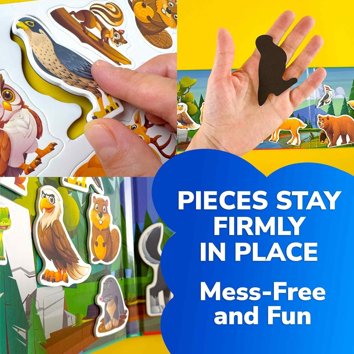 wholesale quokka travel magnetic puzzles for toddlers 1-3 – 20+pcs forest game with extra-long play book – fun travel game toy for kids ages 3-5 – strong magnets for car activities – fun toddler puzzle ages 2-4 factory & supplier oem