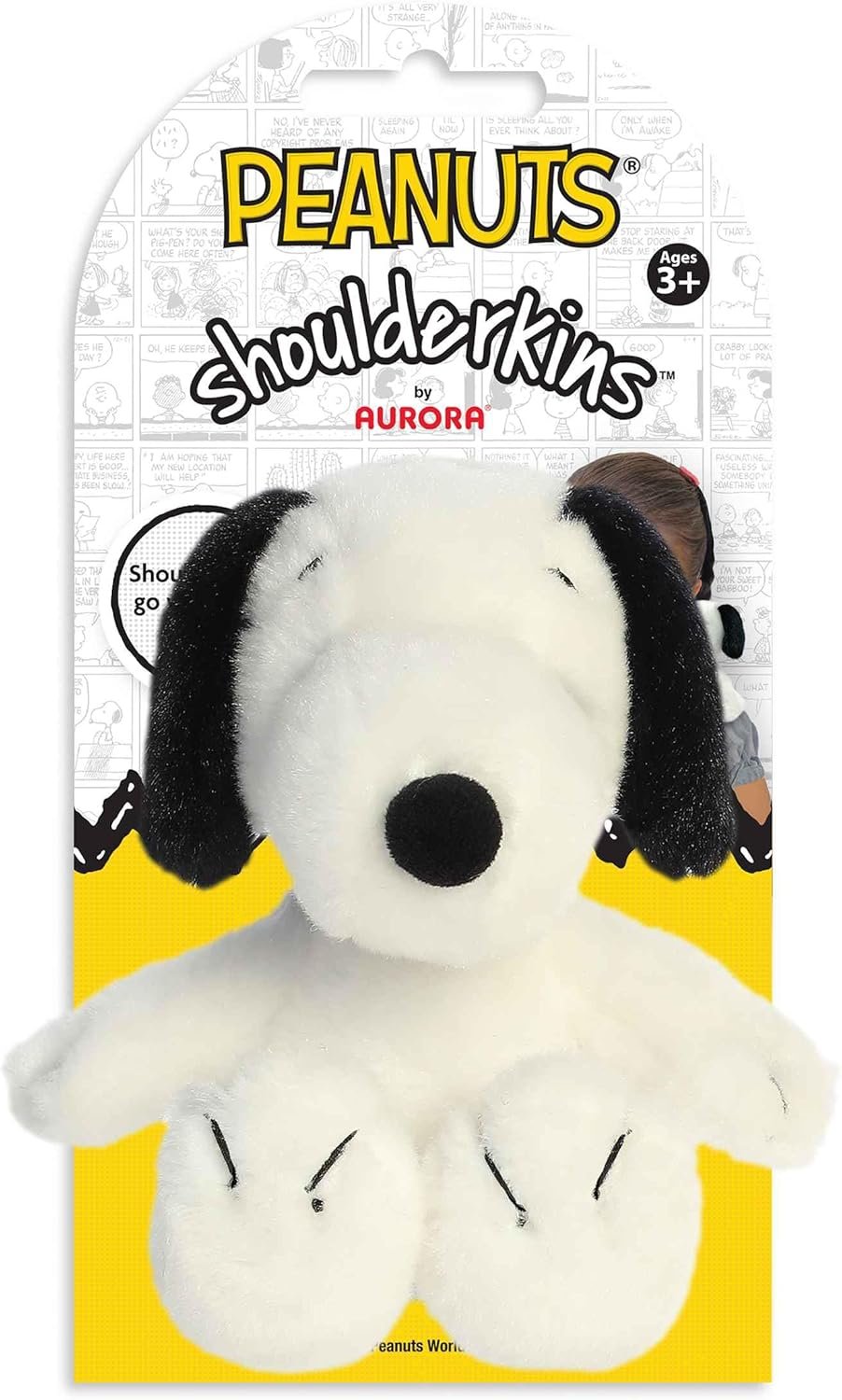 wholesale aurora® timeless peanuts® shoulderkins™ snoopy stuffed animal - classic characters - lasting memories - white 5 inches factory & supplier oem