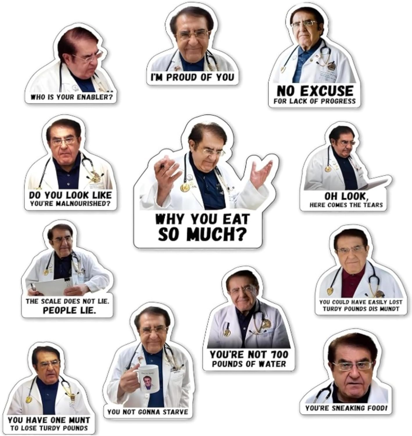 wholesale pack of 12, dr now magnets fridge, dr. nowzaradan fridge magnet - 3