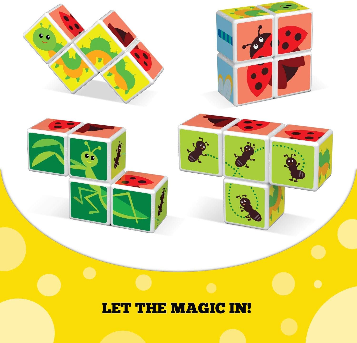 wholesale geomag magicube small animals 4-piece magnetic stacking cubes building set, toddlers & kids ages 1.5 and up, stem educational toy, swiss-made, creativity, imagination, 6 adorable building ideas factory & supplier oem
