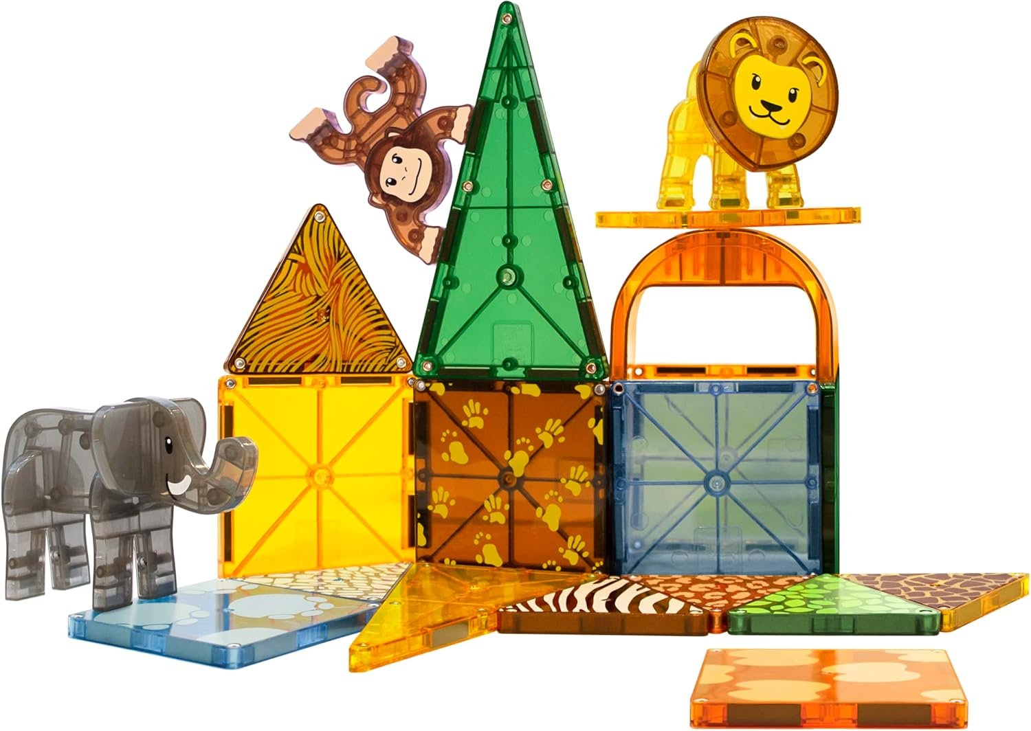 wholesale magna-tiles safari animals 25-piece magnetic construction set, the original magnetic building brand factory & supplier oem