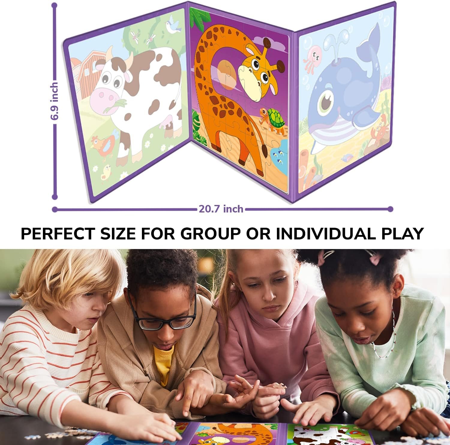 wholesale quokka magnetic toddler puzzles ages 2-4 - 20 pieces puzzles for kids ages 4-6 - travel games for kids age 3-5 - animal toddler travel toys - car airplane road trip games factory & supplier oem