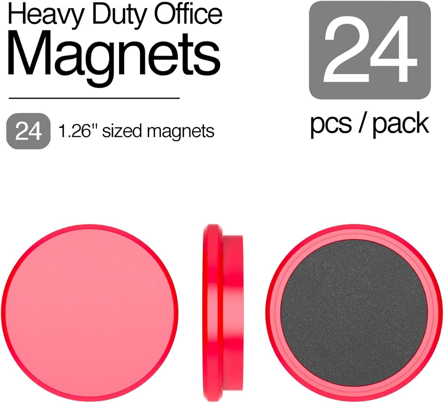 wholesale 24-piece veemoh heavy duty office magnets pack - office, kitchen, refrigerator, whiteboard magnet set factory & supplier oem