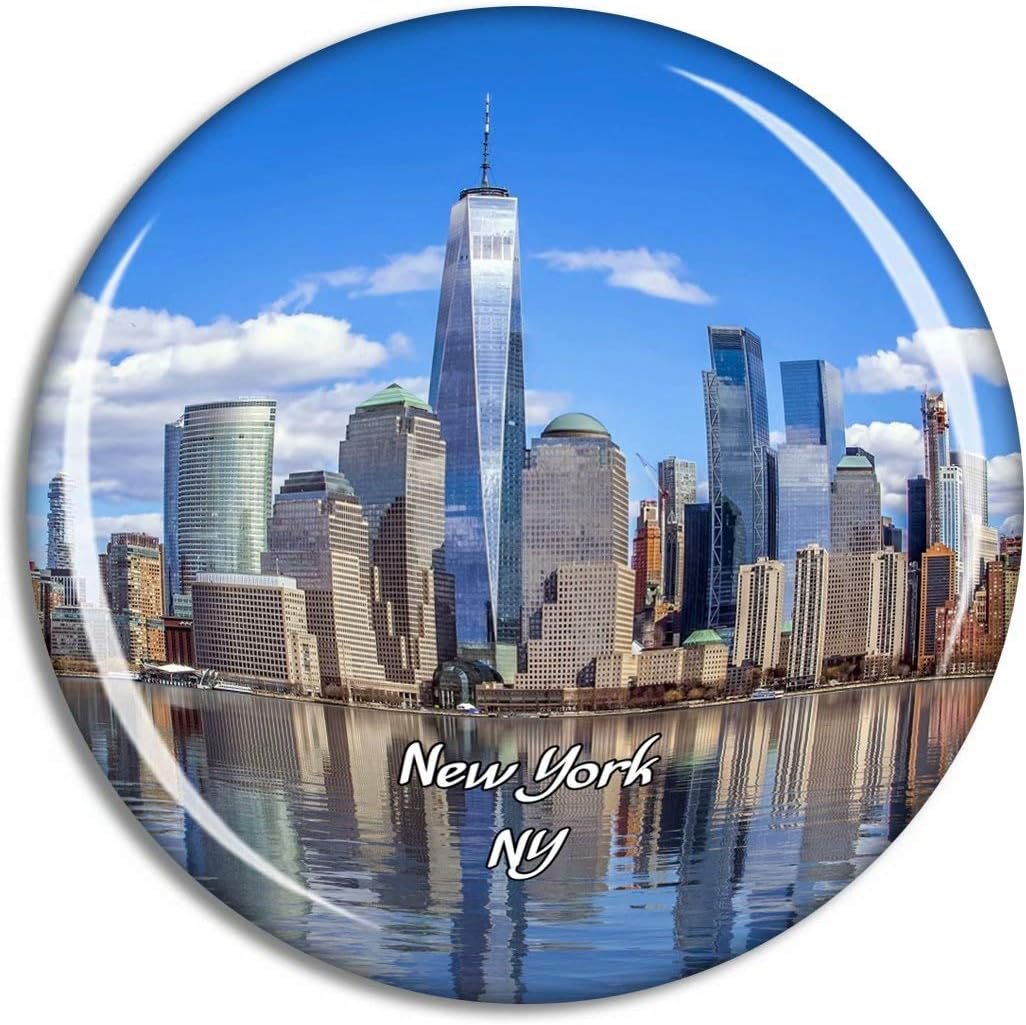wholesale fridge magnet new york manhattan skyline new york usa travel souvenir collection for gift home decoration office whiteboard factory & supplier oem