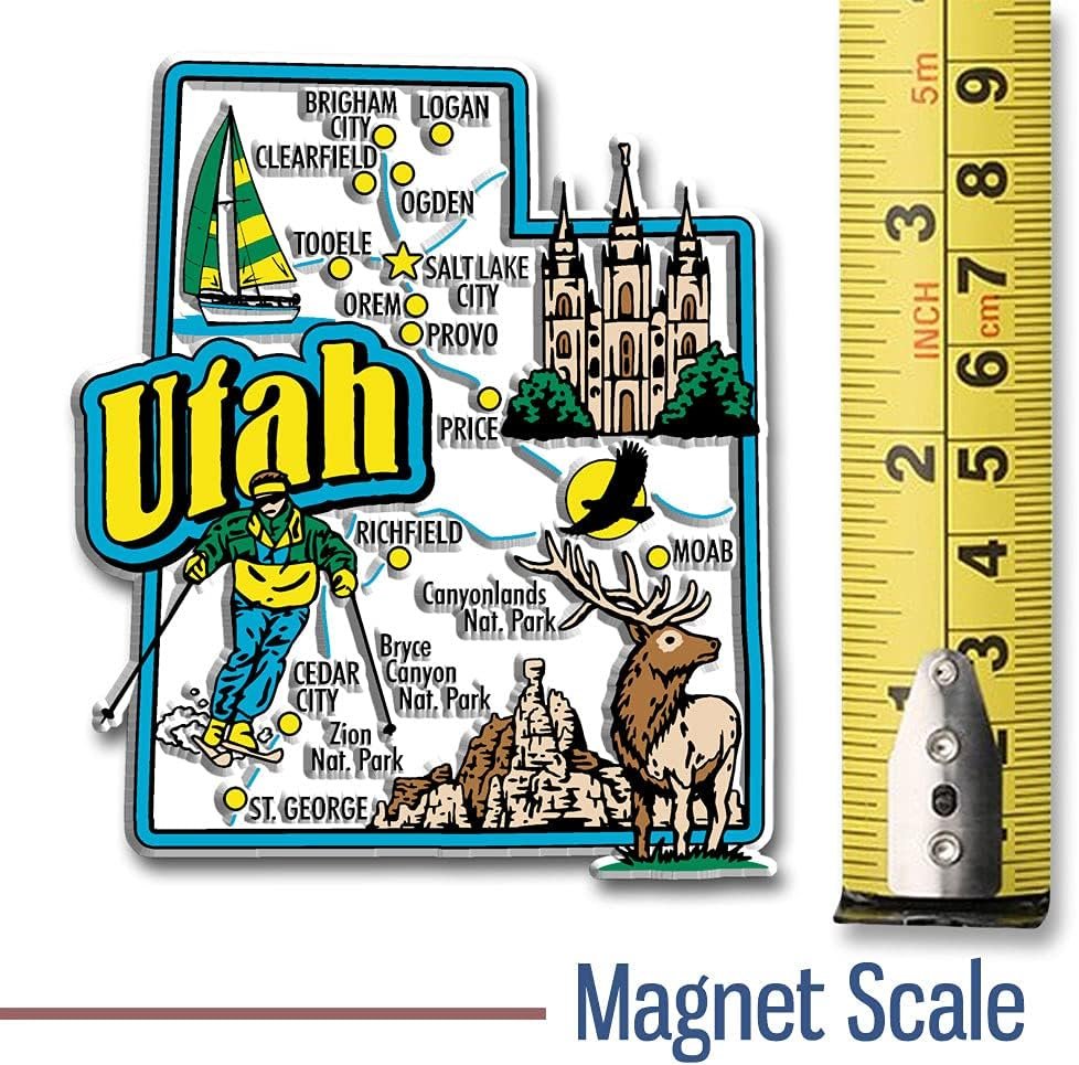 wholesale utah jumbo state magnet by classic magnets, 3