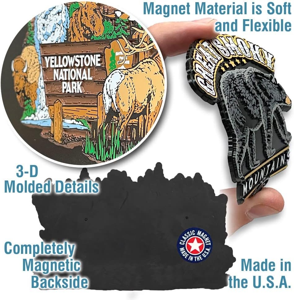 wholesale great smoky mountains national park entrance sign magnet by classic magnets, 4.1
