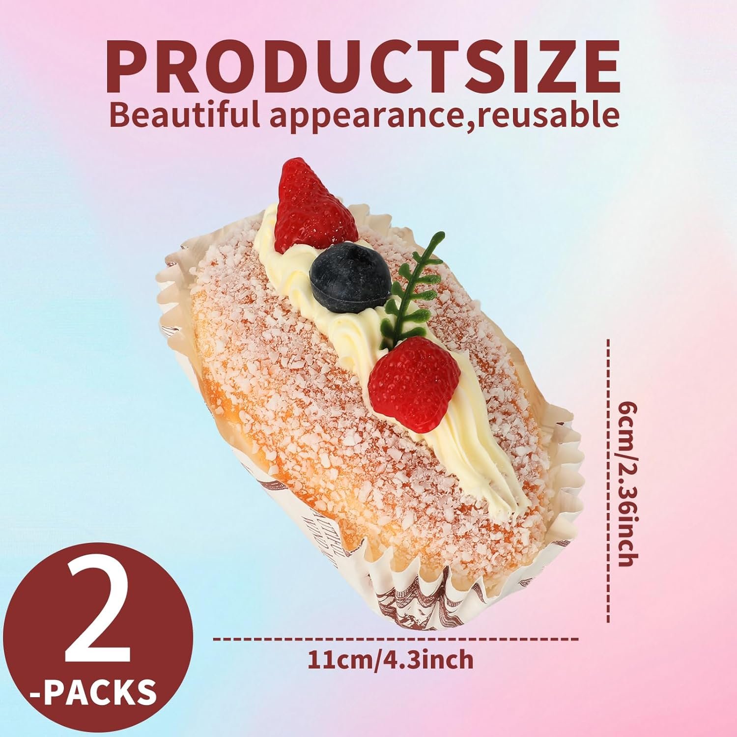 wholesale realistic play food magnets - fake cake, cupcake, donut & bakery décor - cute fridge magnets for kitchen, refrigerator, party decorations (br04) factory & supplier oem