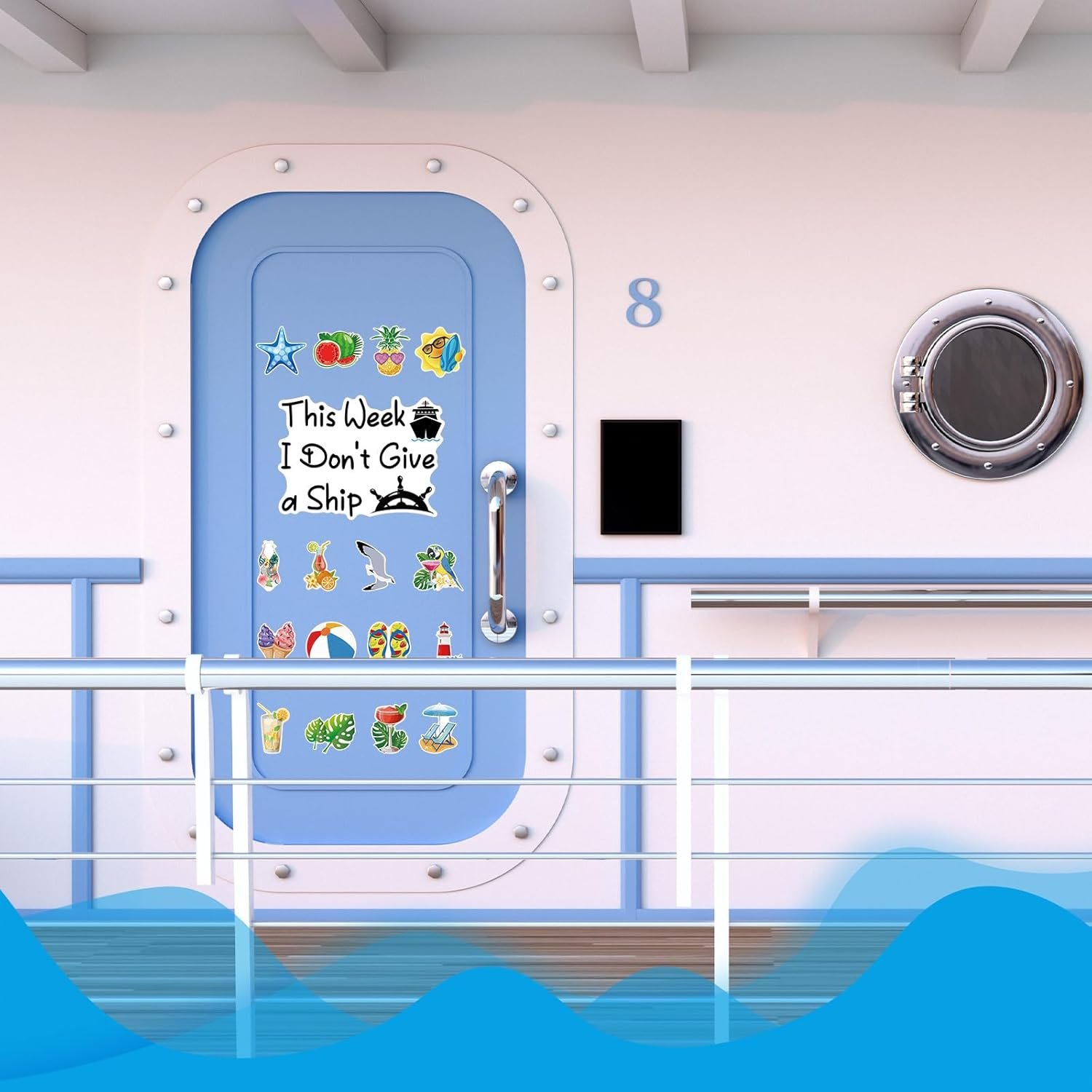 wholesale leumoi 27 pcs summer cruise door magnets decorations funny cruise ship door magnets magnetic reusable magnet for summer cabin ship carnival refrigerator office car accessories factory & supplier oem