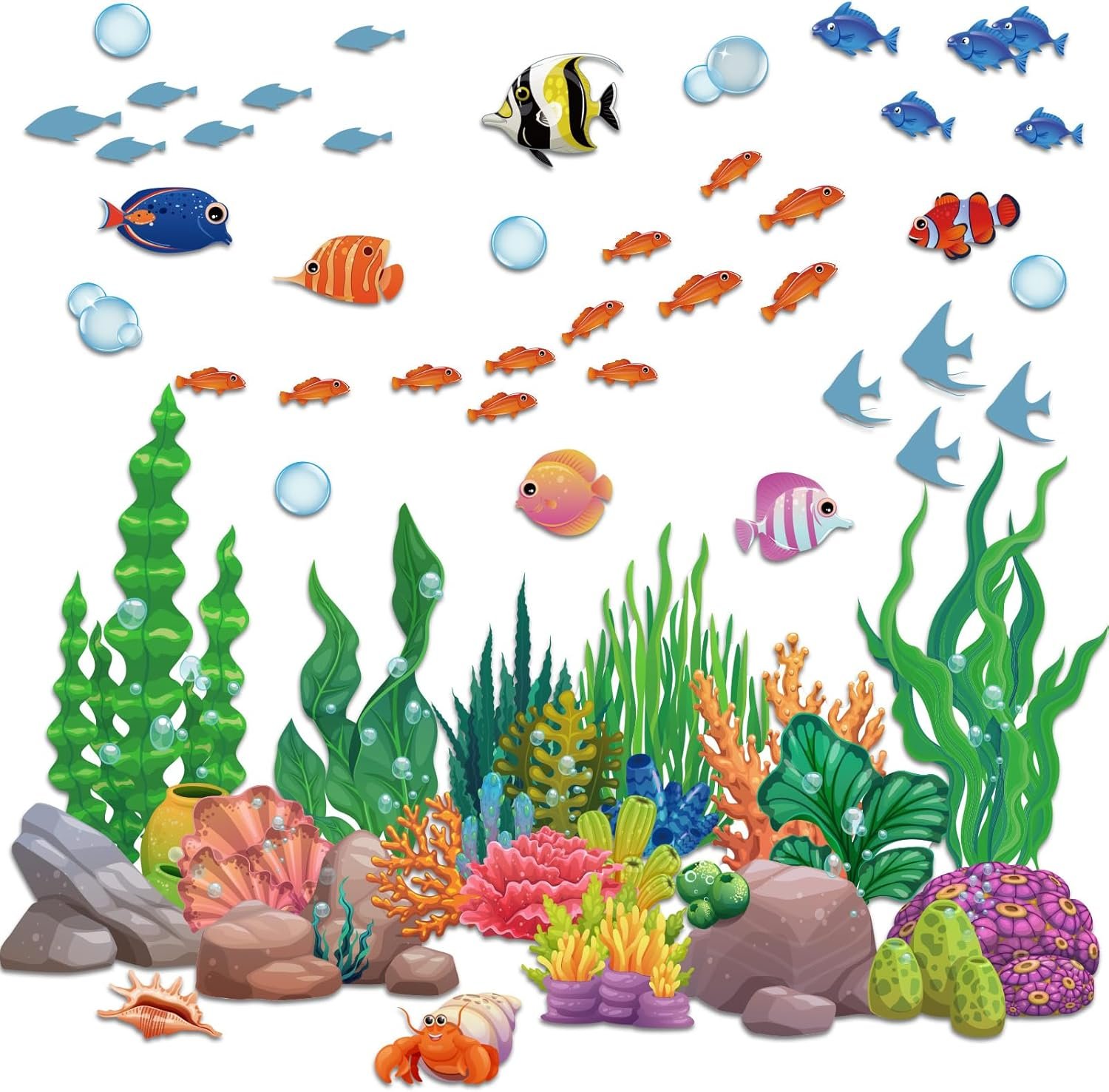 wholesale kanayu 48 pcs cruise door decorations magnetic under the sea cruise door magnet ocean animals magnet stickers fish coral reef magnets for cruise cabin door refrigerator car ship carnival party decor factory & supplier oem