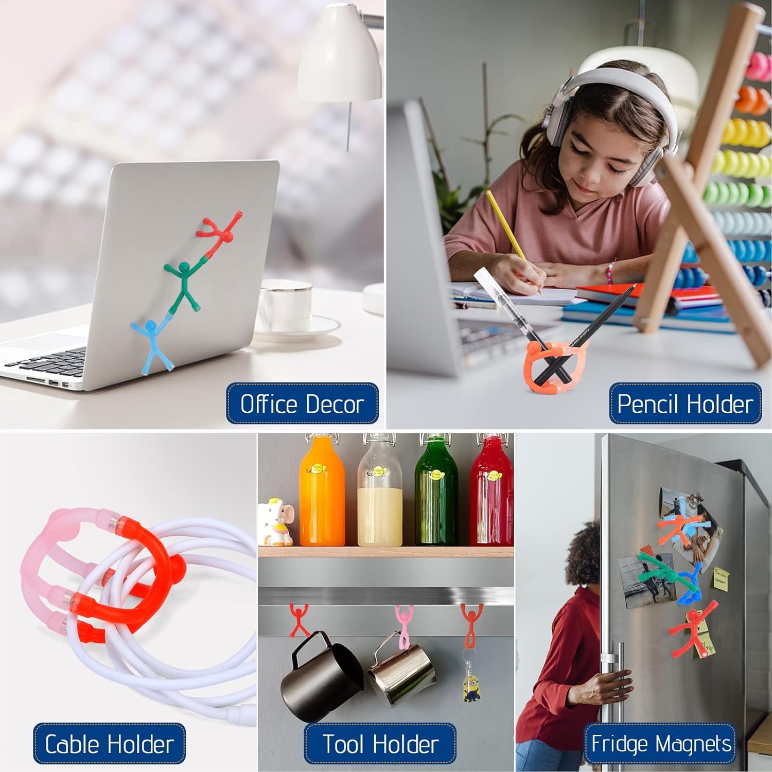 wholesale trymag 10 pcs fridge magnets men, funny magnetic humanoid toys for kids, cute fridge magnet people for office, colorful humanoid magnetic toys for locker decor, adults, whiteboard factory & supplier oem