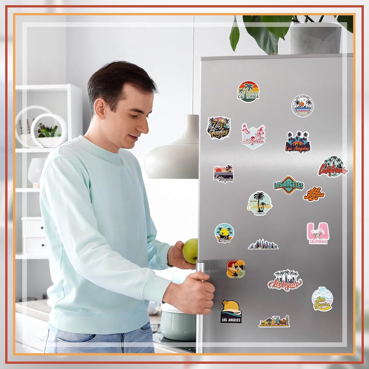 wholesale konohan 30 pcs los angeles souvenirs gifts los angeles magnet for refrigerator city magnetic fridge stickers for home decoration factory & supplier oem