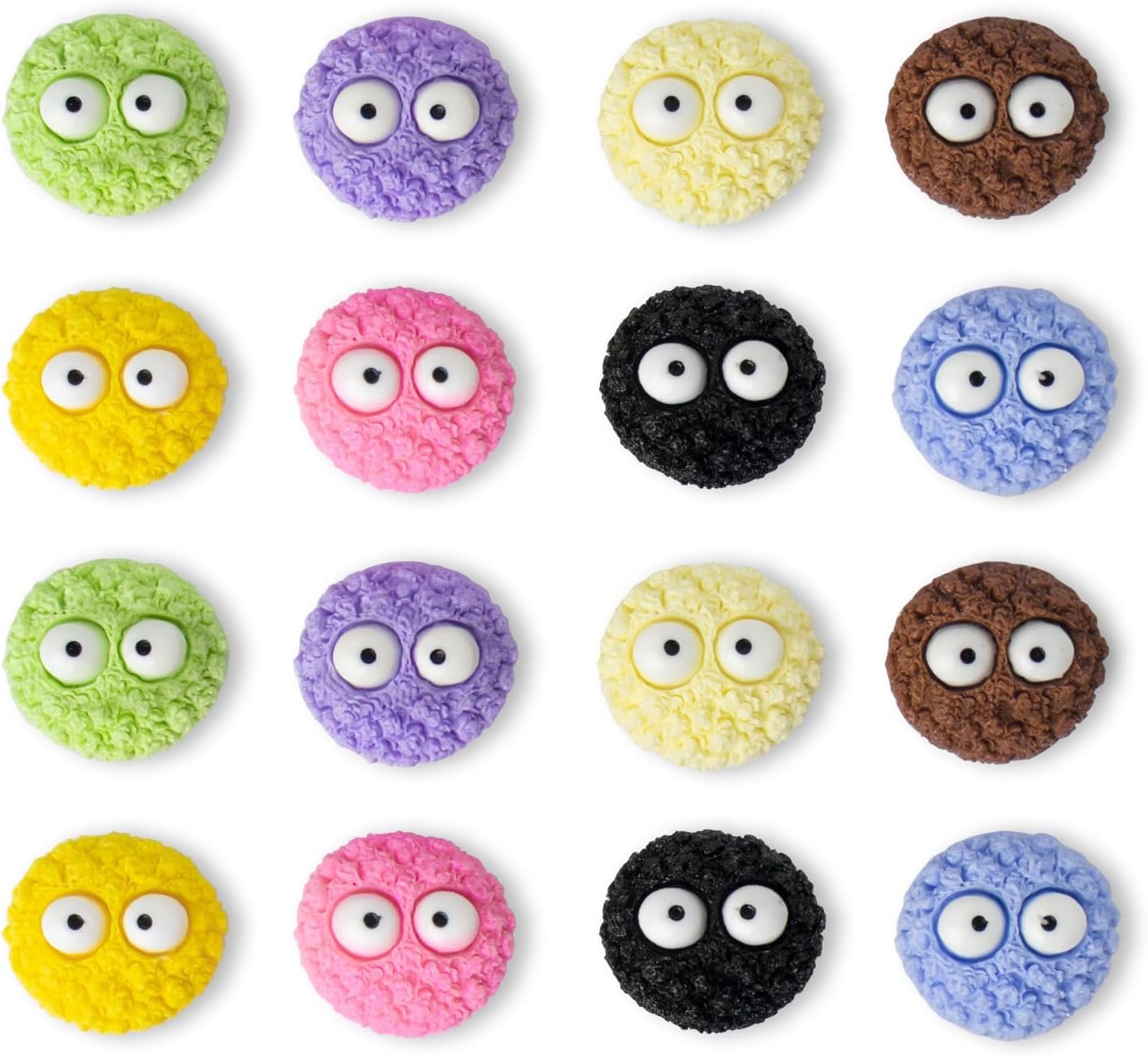 wholesale rhinocats 16pcs fridge magnets, colorful decorative resin simulation cookies refrigerator magnets, cute whiteboard magnets for diy kitchen office factory & supplier oem