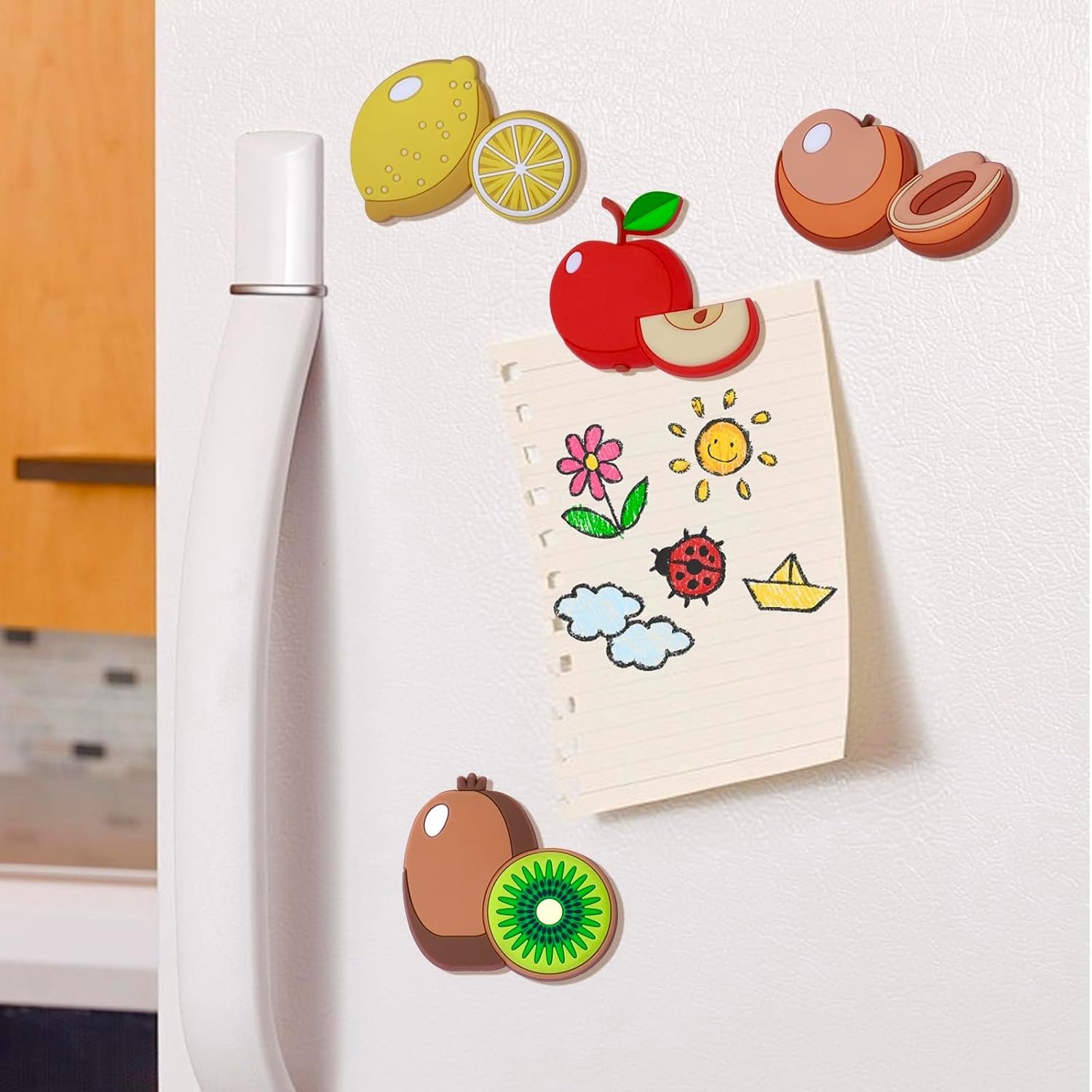 wholesale supineedo fridge magnet for toddlers 1-3, strong magnetic rubber cute fruit refrigerator magnet for kids, kids magnets for fridge baby magnet toys children gift for whiteboard fridge dishwasher oven factory & supplier oem