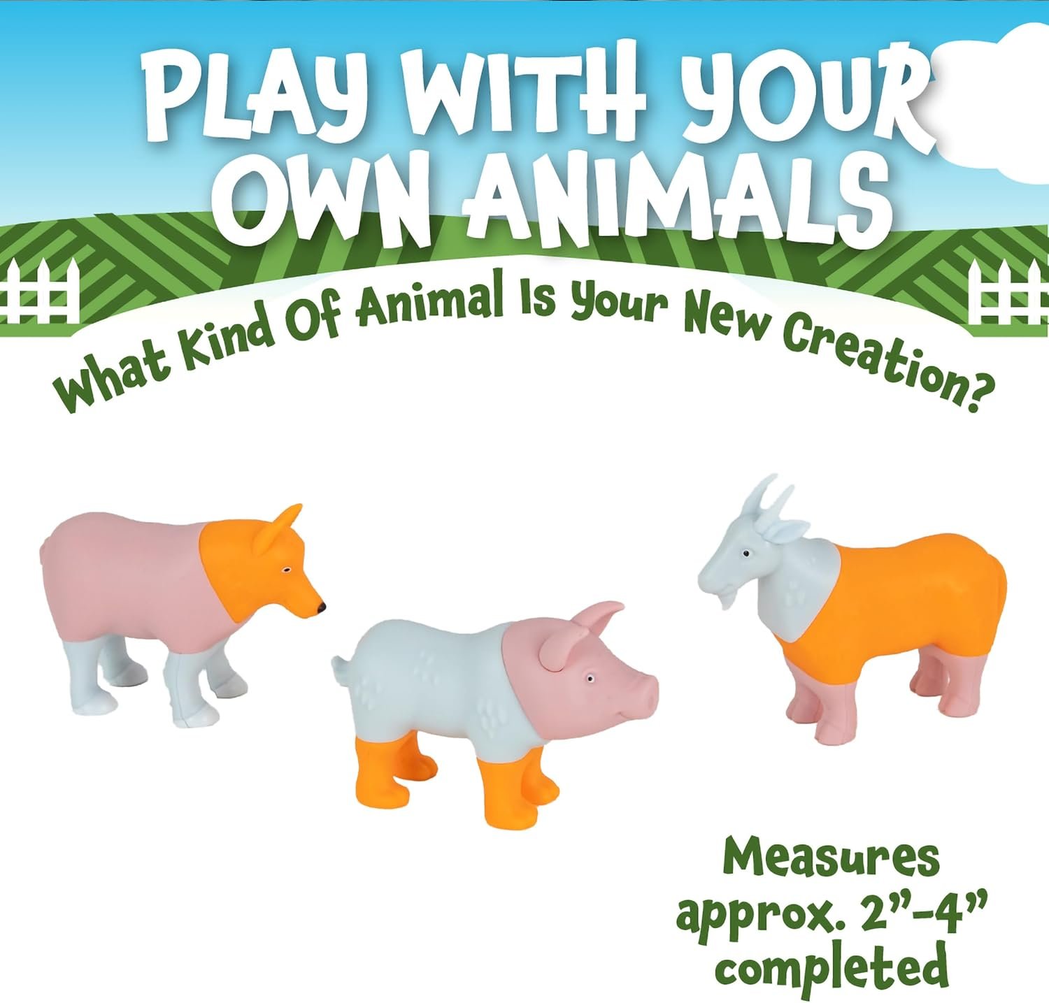 wholesale popular playthings mini magnetic mix or match animal toys with pop-up playmat, set of 7 - farm factory & supplier oem