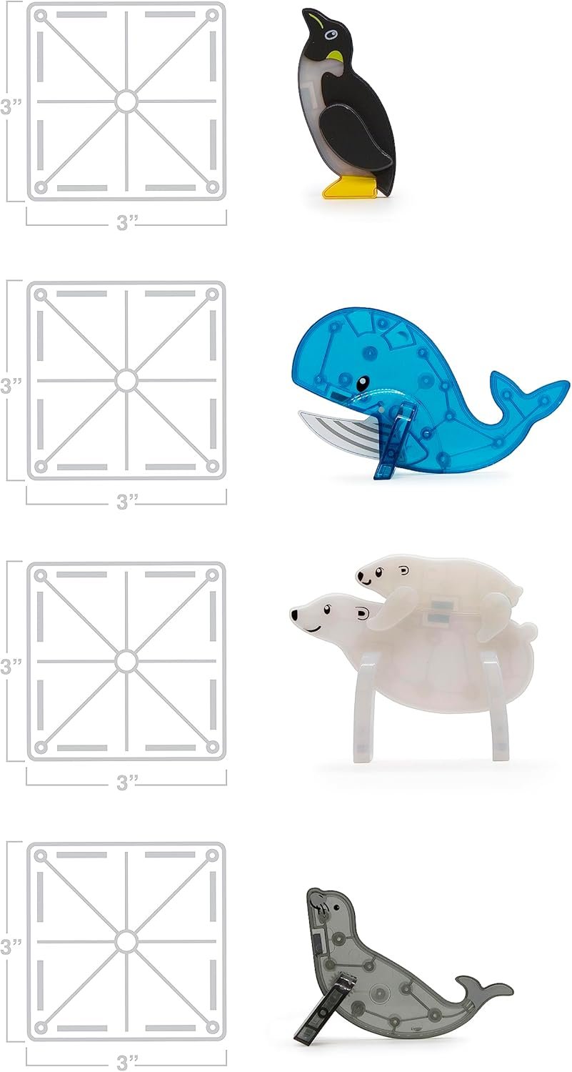 wholesale magna-tiles arctic animals 25-piece magnetic construction set, the original magnetic building brand factory & supplier oem