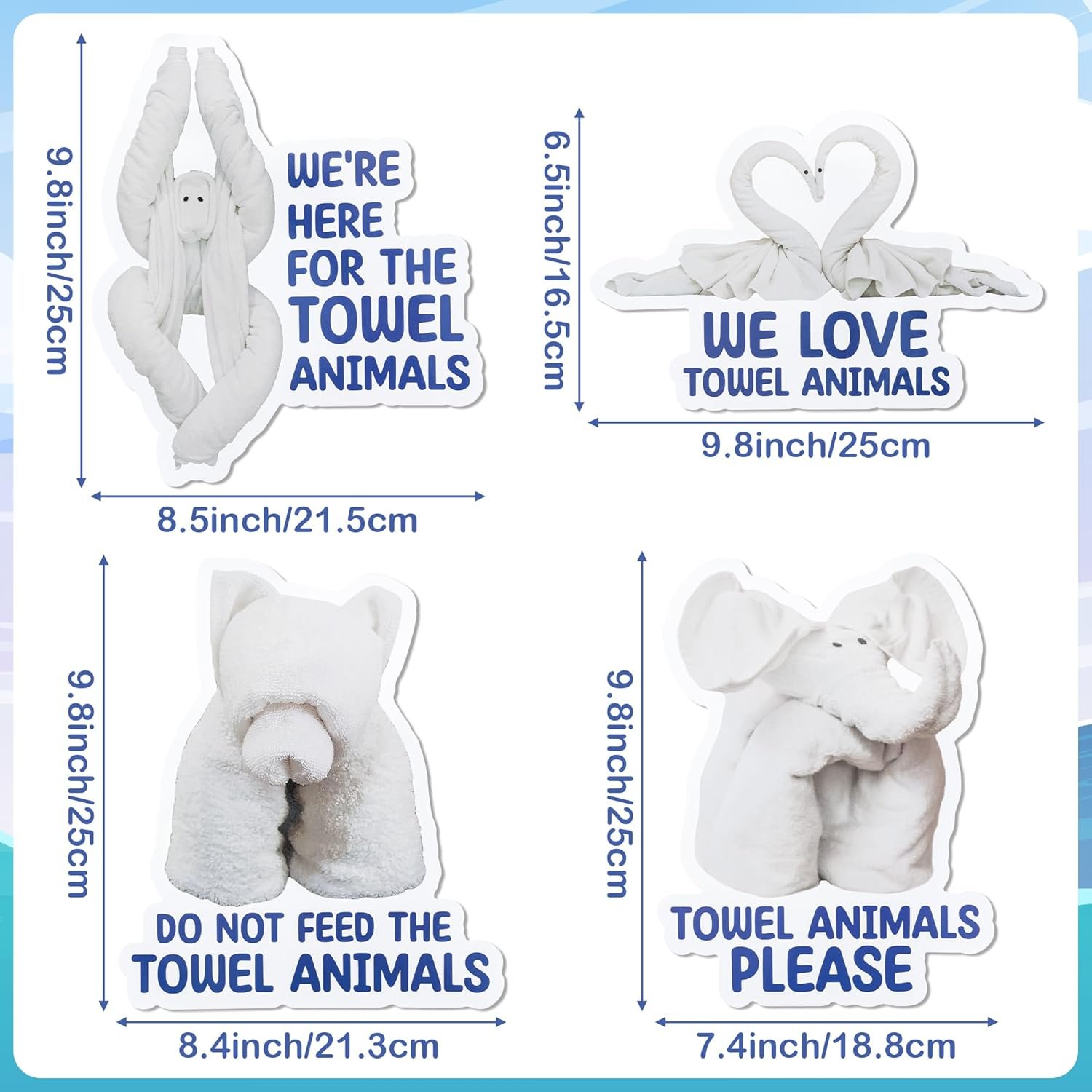 wholesale japbor cruise door decorations magnetic - 4pcs towel animals magnet, sea ocean cruise ship car cabin refrigerator magnet decal, fun magnetic fridge stickers for home kitchen carnival party decor factory & supplier oem