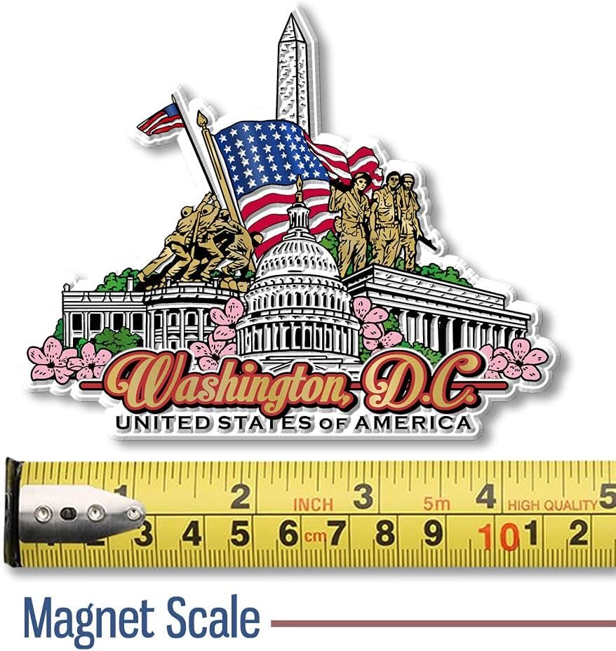 wholesale washington, d.c. magnet by classic magnets, collectible souvenirs made in the usa, 4.4
