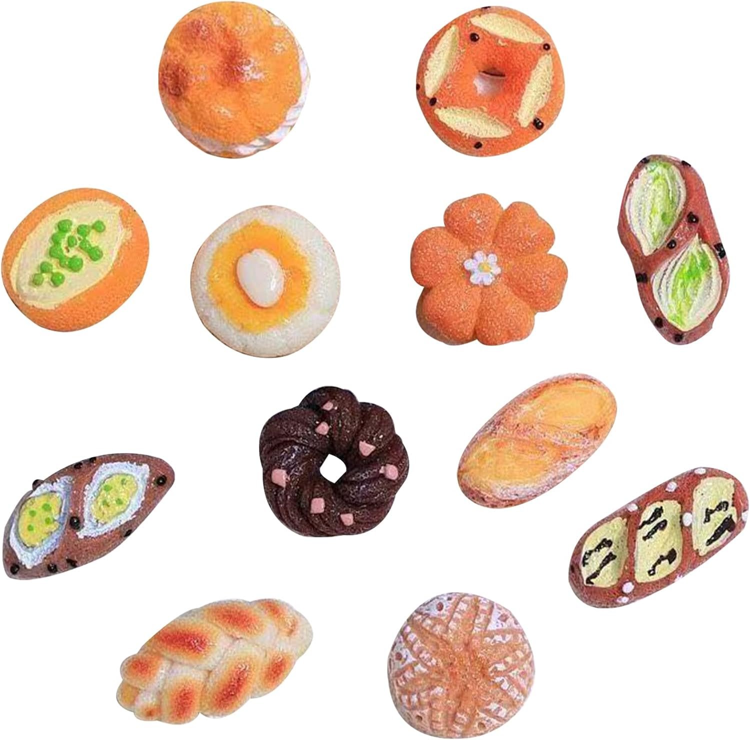 wholesale 12 pcs cute food bread fridge magnet, 3d resin cute food fridge magnets for home decor, fun magnet for refrigerator whiteboard, kitchen decoration gifts, kids gift factory & supplier oem