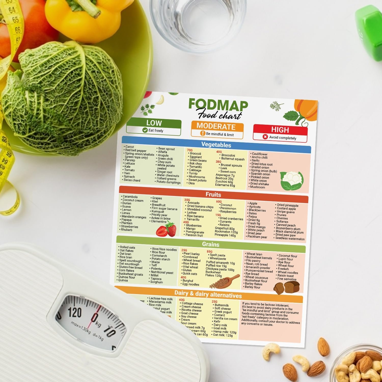 wholesale magnetic low fodmap chart, 8