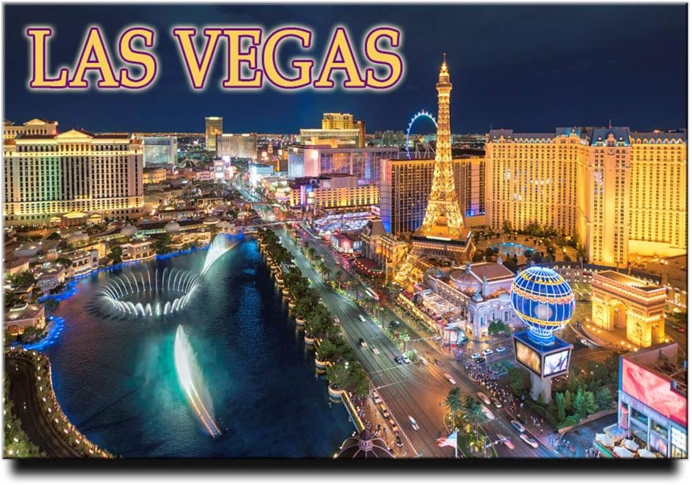 wholesale bellagio water show fridge magnet nevada travel souvenir las vegas strip factory & supplier oem