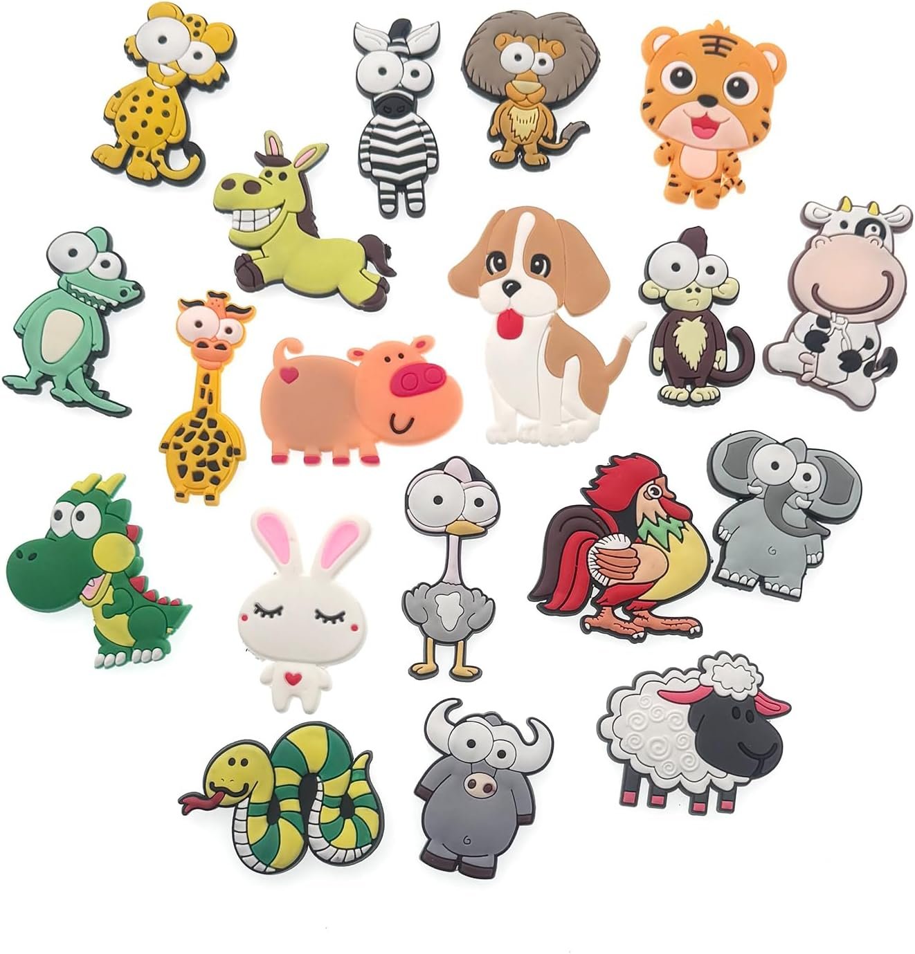 wholesale animal fridge magnets farm refrigerator magnets animal whiteboard magnetic stickers for home decoration 19 pieces (fun animal) factory & supplier oem