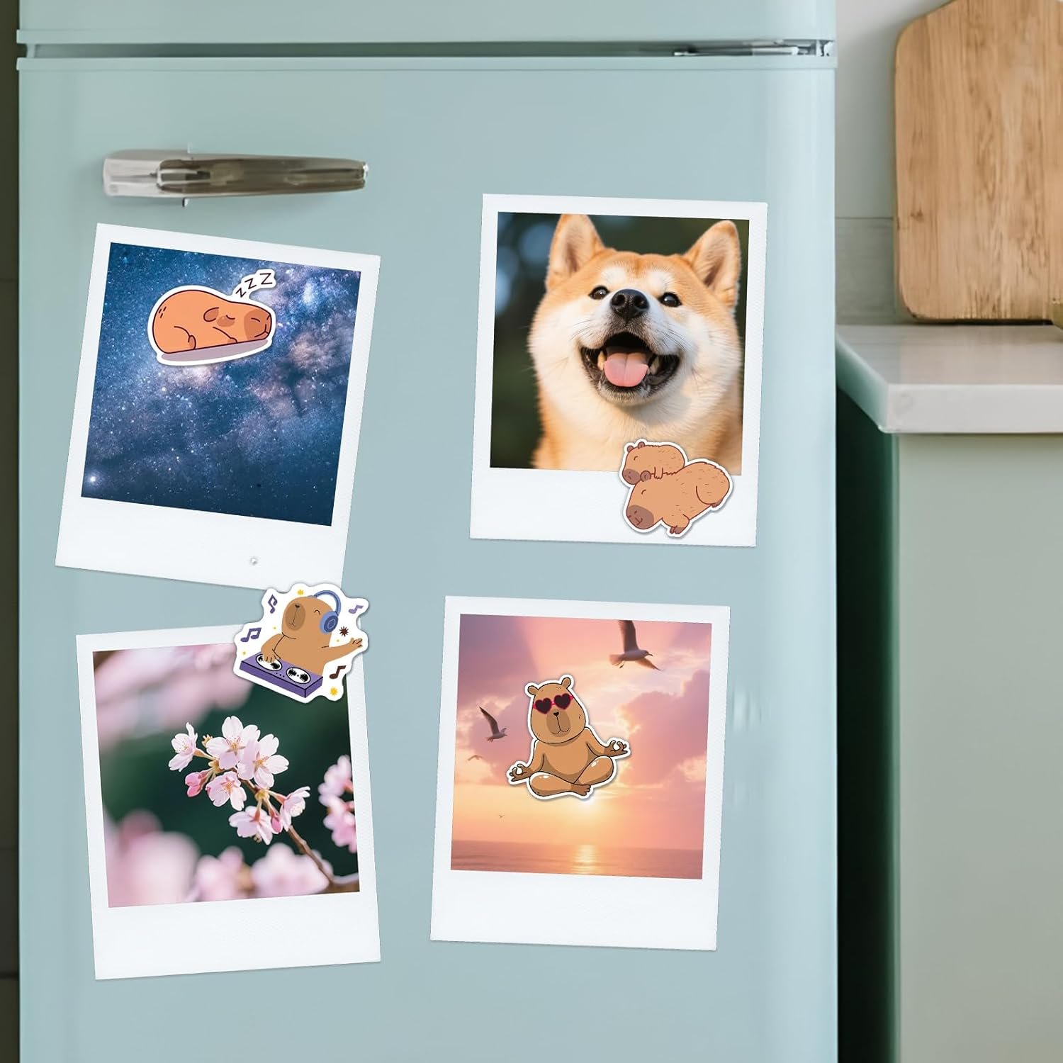 wholesale cute capybara animals fridge magnets, strong magnetic friends kitchen refrigerator decor, unique funny capybara-themed design magnets for home fridge school locker work(8 pcs) factory & supplier oem