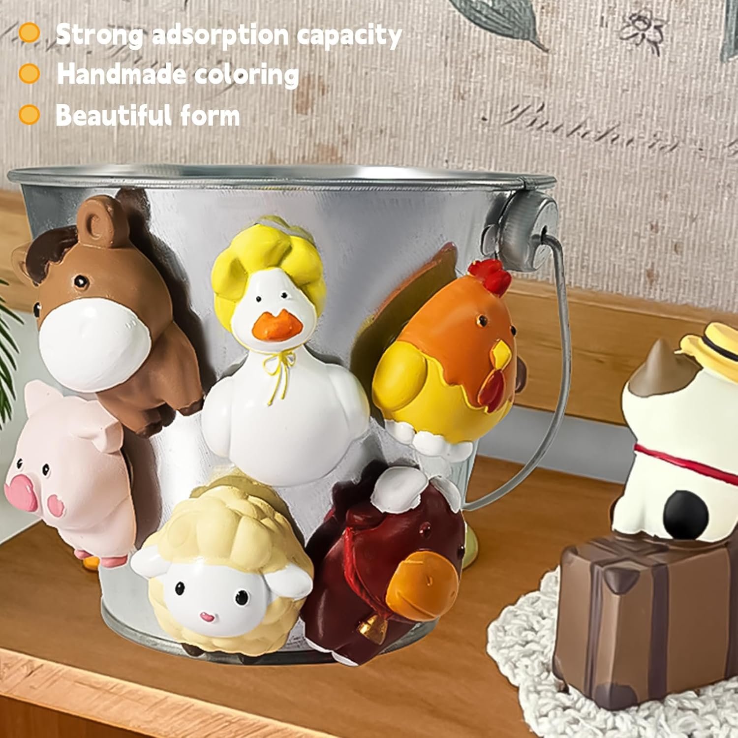 wholesale animals fridge magnets for toddlers refrigerator magnets for whiteboard cabinet locker set of 6 cute resin animals decorative magnets for classroom kitchen office cabinets and dishwasher factory & supplier oem