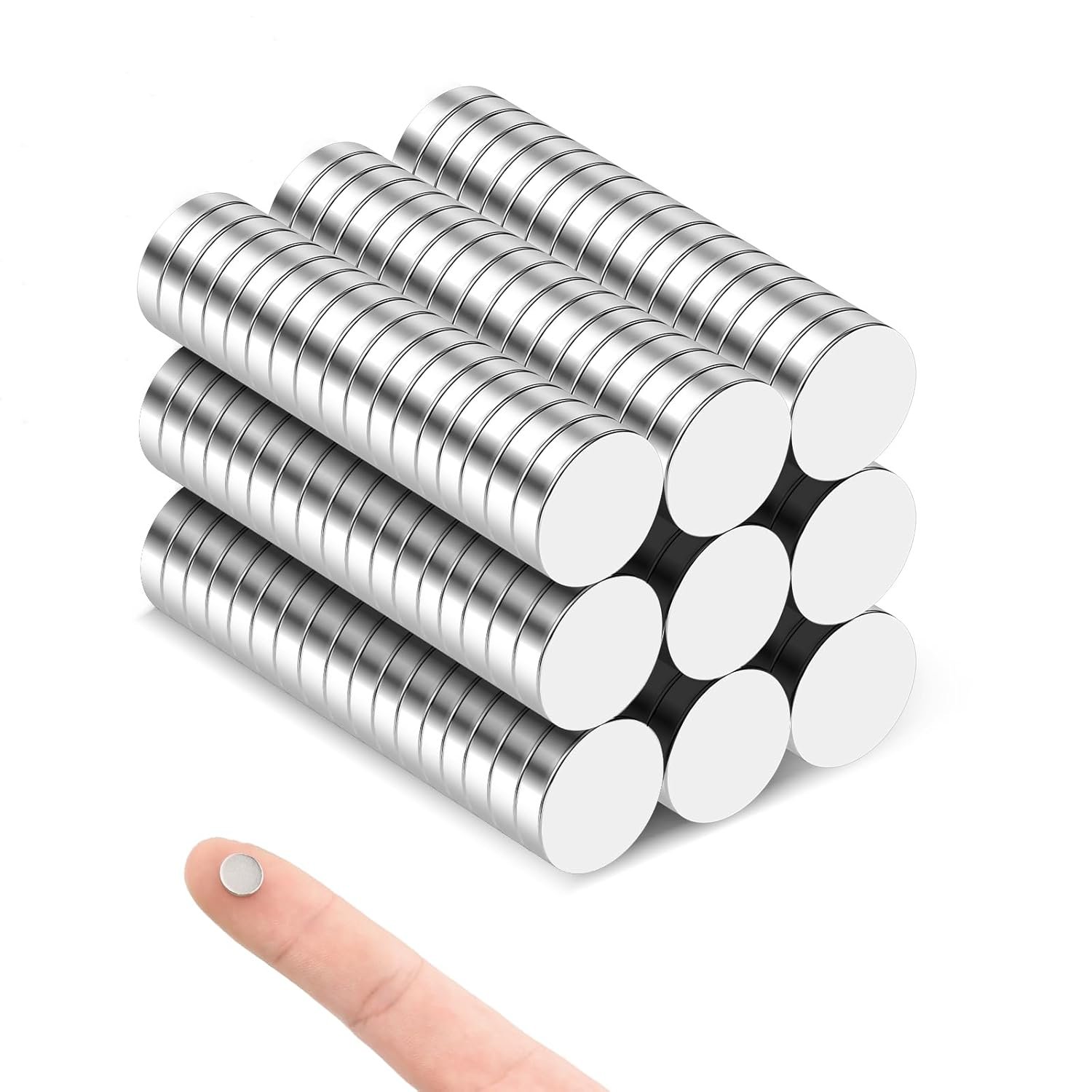 wholesale small magnets, 100 pack refrigerator magnets 8x2mm rare earth magnet neodymium magnet for crafts, whiteboard, kitchen cabinet factory & supplier oem
