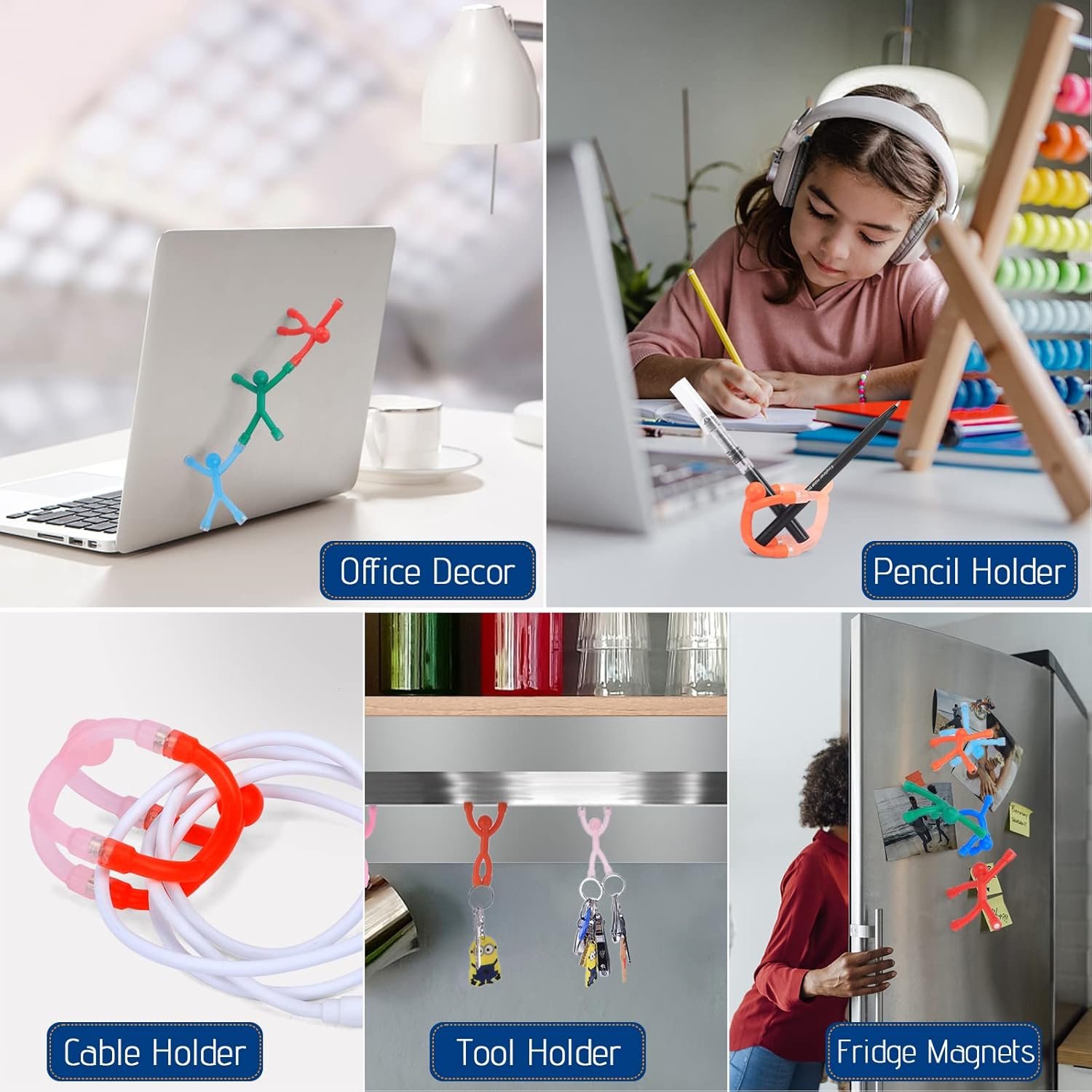 wholesale trymag men fridge magnets, 20 pcs cute magnets fridge for adults, funny humanoid toys for kids, humanoid mini people colorful magnetic for locker, office, school decoration factory & supplier oem