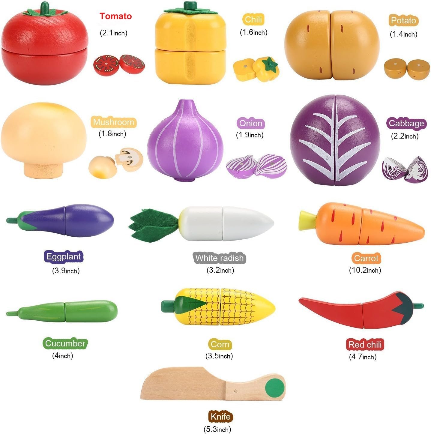 wholesale victostar magnetic wooden cutting fruits vegetables food play toy set with basket for kids factory & supplier oem