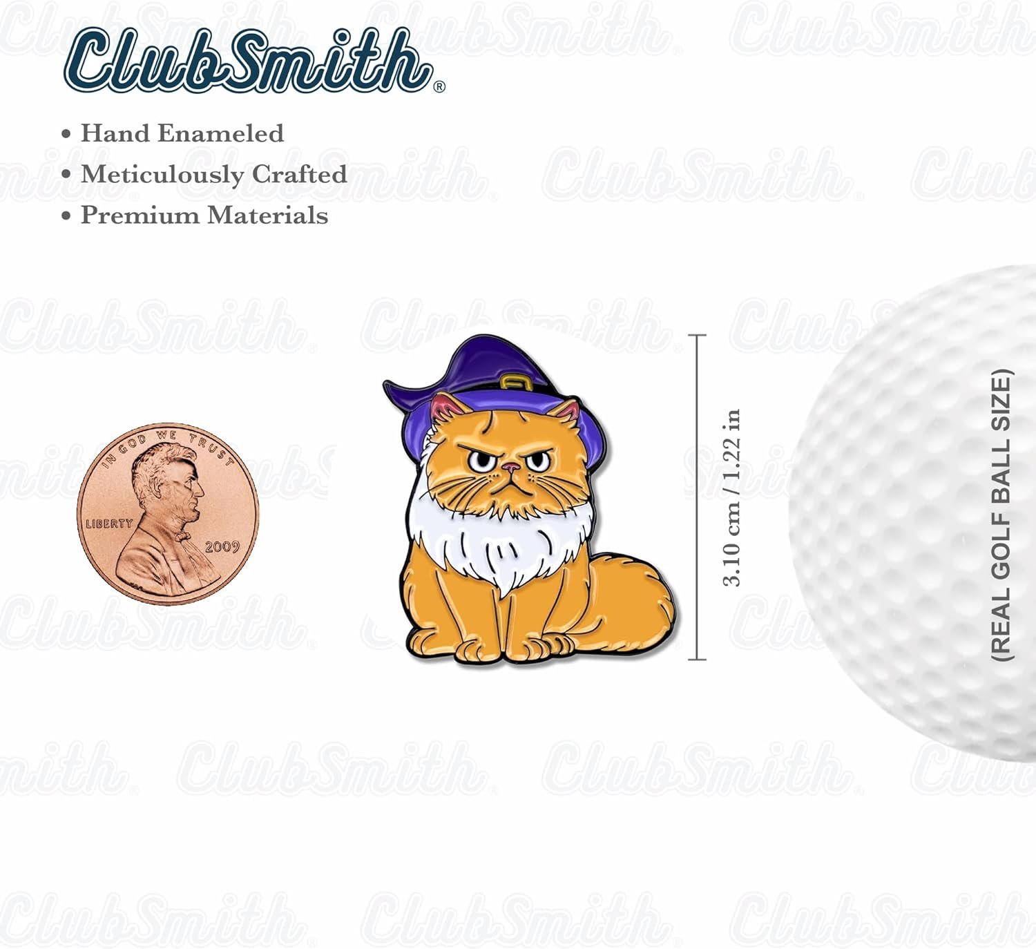wholesale clubsmith® animal golf ball marker with magnetic hat clip, funny cute cat & dog, premium alignment putting mark, golf accessories & gifts for men and women factory & supplier oem