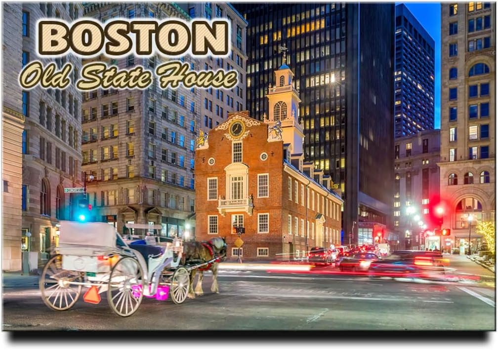 wholesale boston old state house fridge magnet massachusetts travel souvenir photo factory & supplier oem
