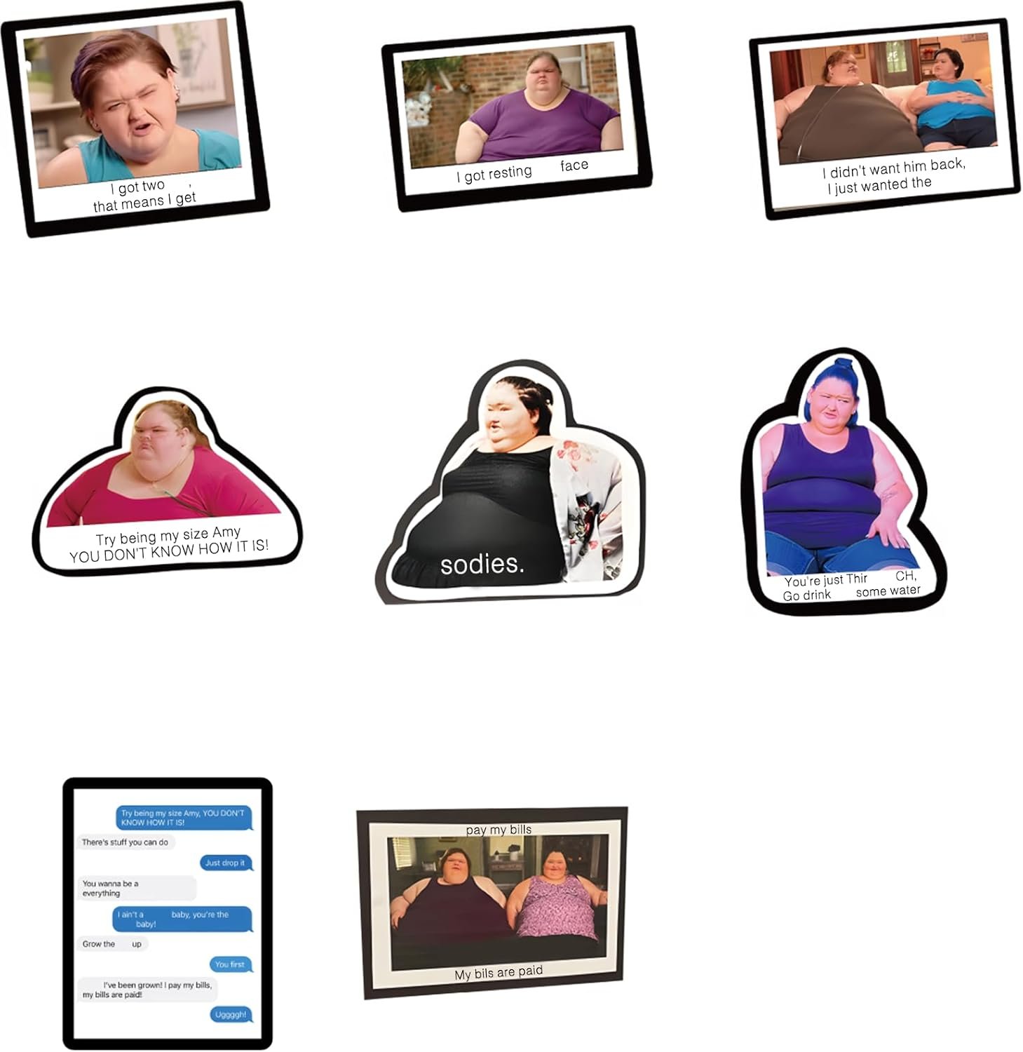 wholesale 1000 lb sisters fridge magnets, 1000 lb sister strong magnets - cute fun magnetic accessories for refrigerator & car factory & supplier oem