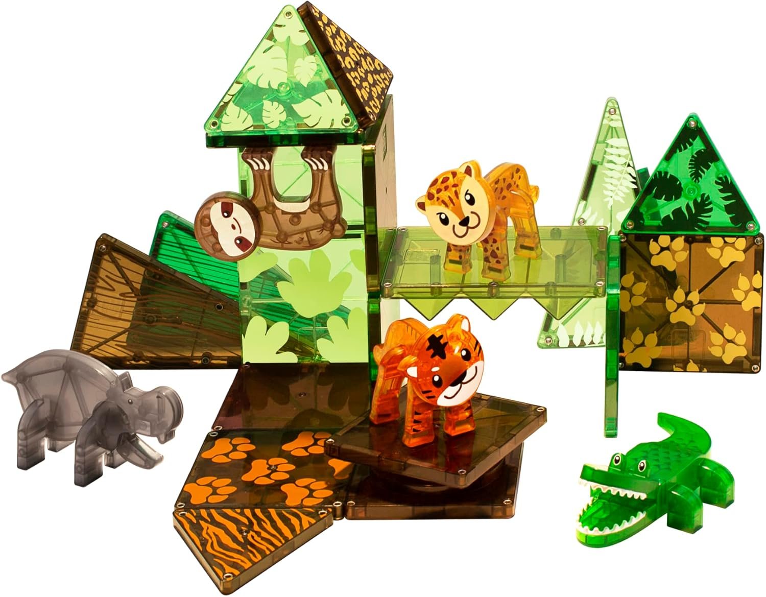 wholesale magna-tiles jungle animals 25-piece magnetic construction set, the original magnetic building brand factory & supplier oem