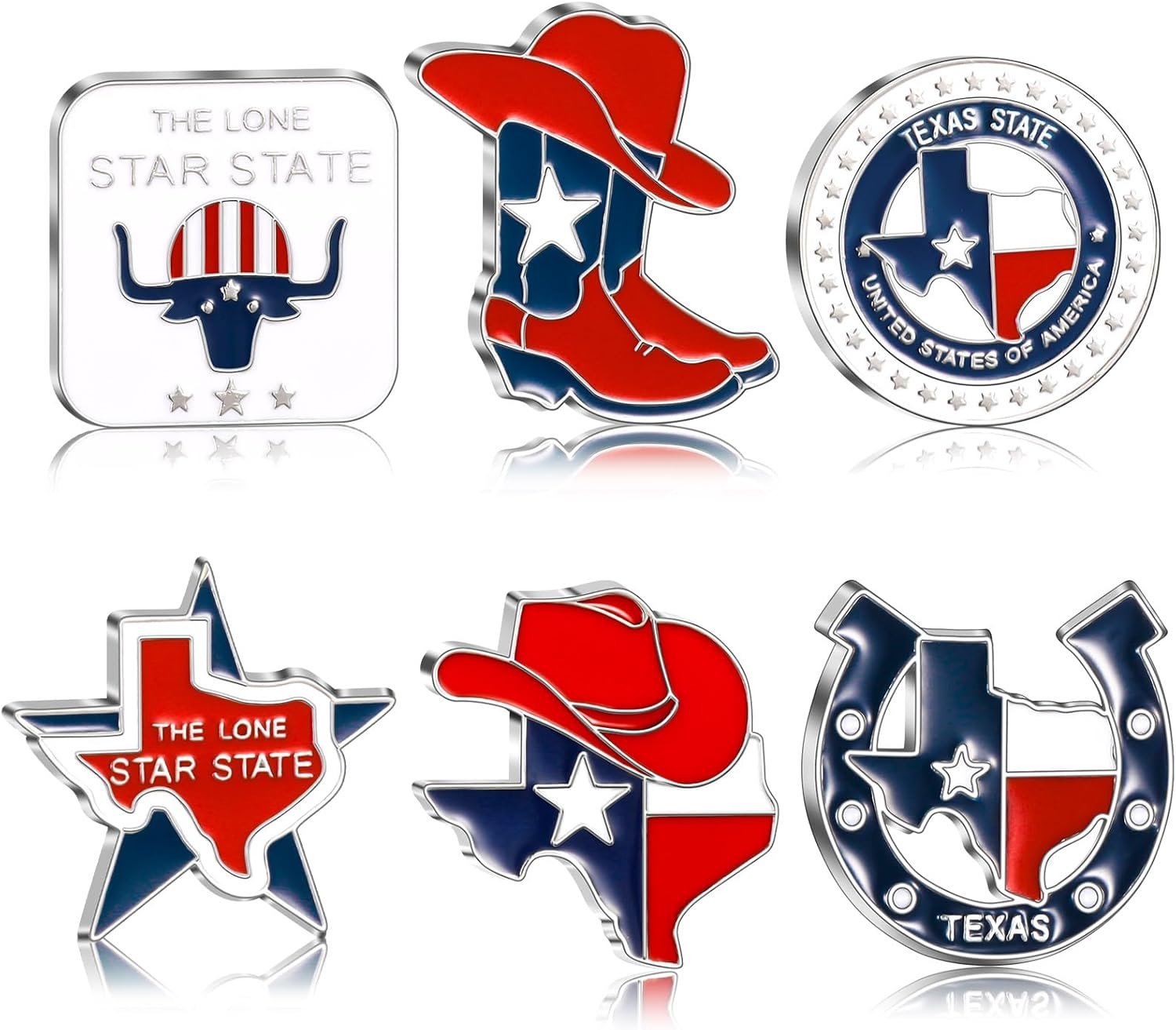 wholesale konohan texas magnet for refrigerator bulk metal magnet souvenirs gifts magnetic travel collectible decorative souvenirs for adults craft(texas 1,6 pcs) factory & supplier oem