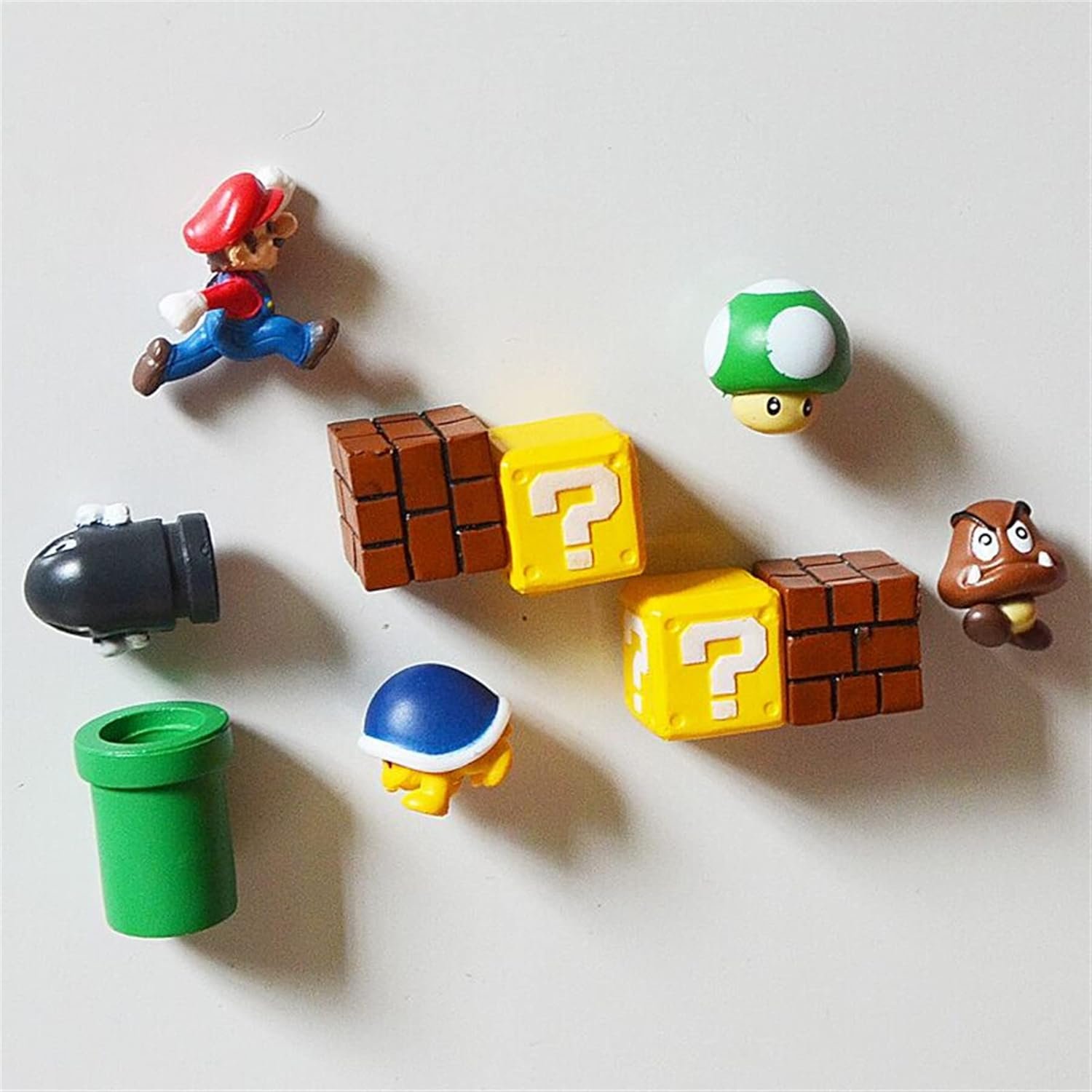 wholesale 21 pcs fun cute fridge magnets set ，3d refrigerator magnets set with plumber coin demon green tube magnets,calendar whiteboard magnets,christmas magnets，perfect for ornaments decoration collectionism factory & supplier oem