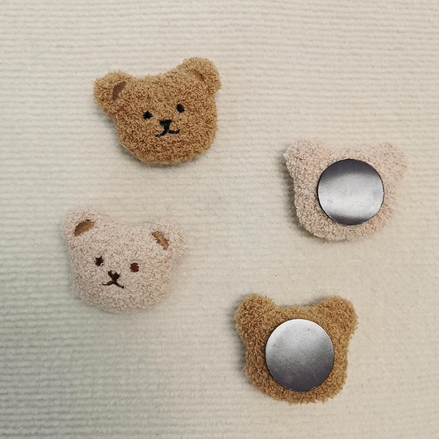 wholesale cute refrigerator magnets, plush bear fridge magnet 3d animal kitchen decoration kitchenware refrigerator stickers for whiteboard, home, office, coffee decor(coffee) factory & supplier oem